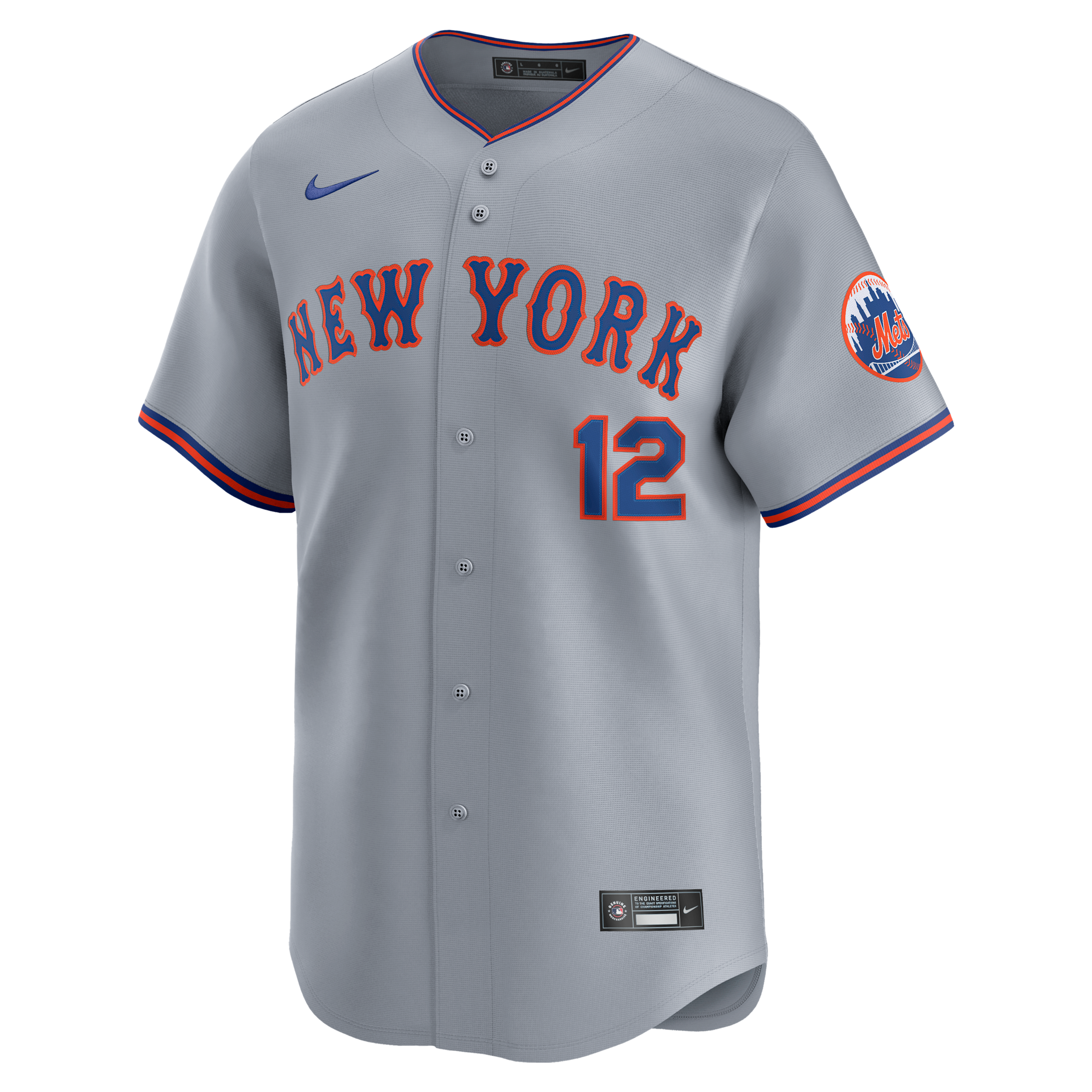 Francisco Lindor New York Mets Nike Men's Dri-FIT ADV MLB Limited Jersey in Grey | LM250EDCNM9-8U0