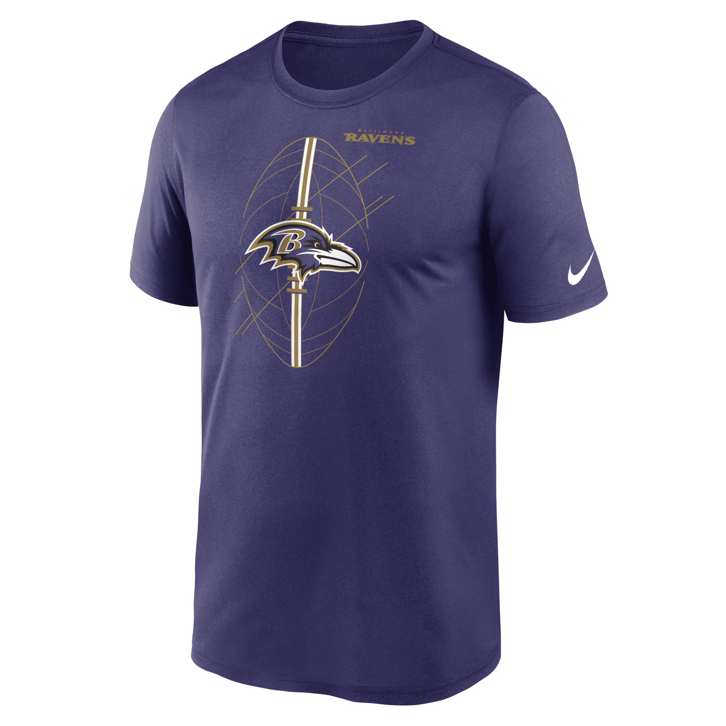 Shop Nike Men's Dri-fit Icon Legend (nfl Baltimore Ravens) T-shirt In Purple