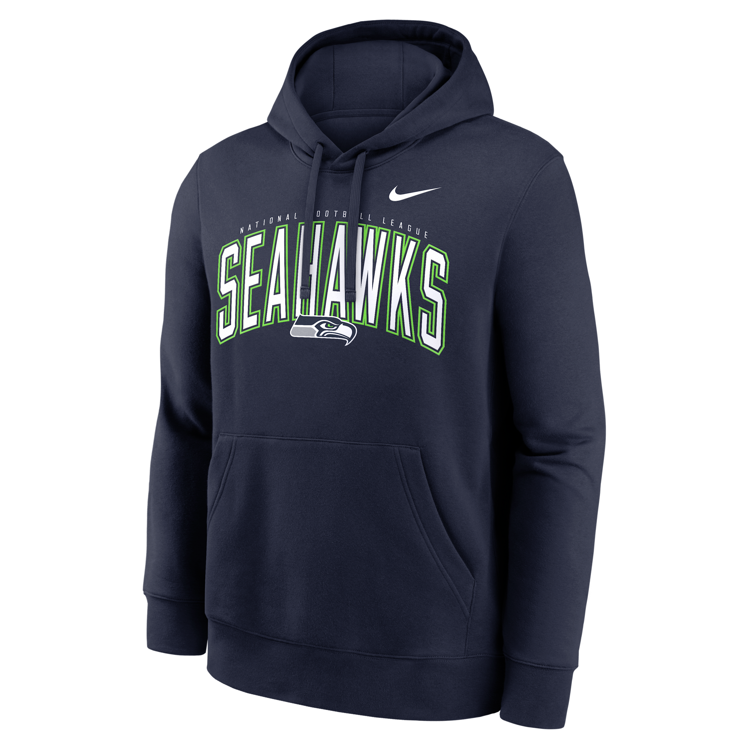 Nike Men's College Navy Seattle Seahawks Expect Victory Club Fleece Pullover Hoodie - College Navy