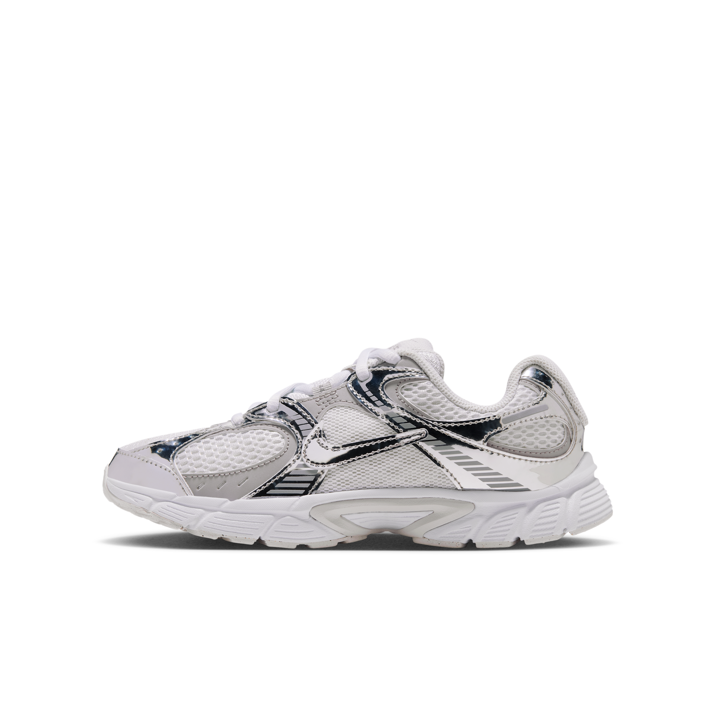 Nike Big Kids' V5 Rnr Retro Athletic Sneakers from Finish Line - Off White,Metallic Silver