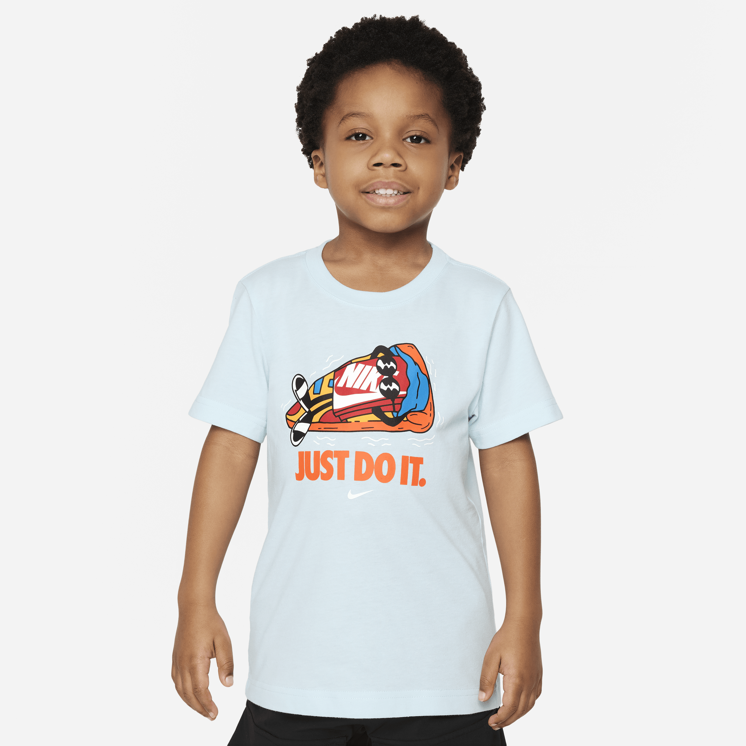 Shop Nike Little Kids' Boxy Float T-shirt In Blue