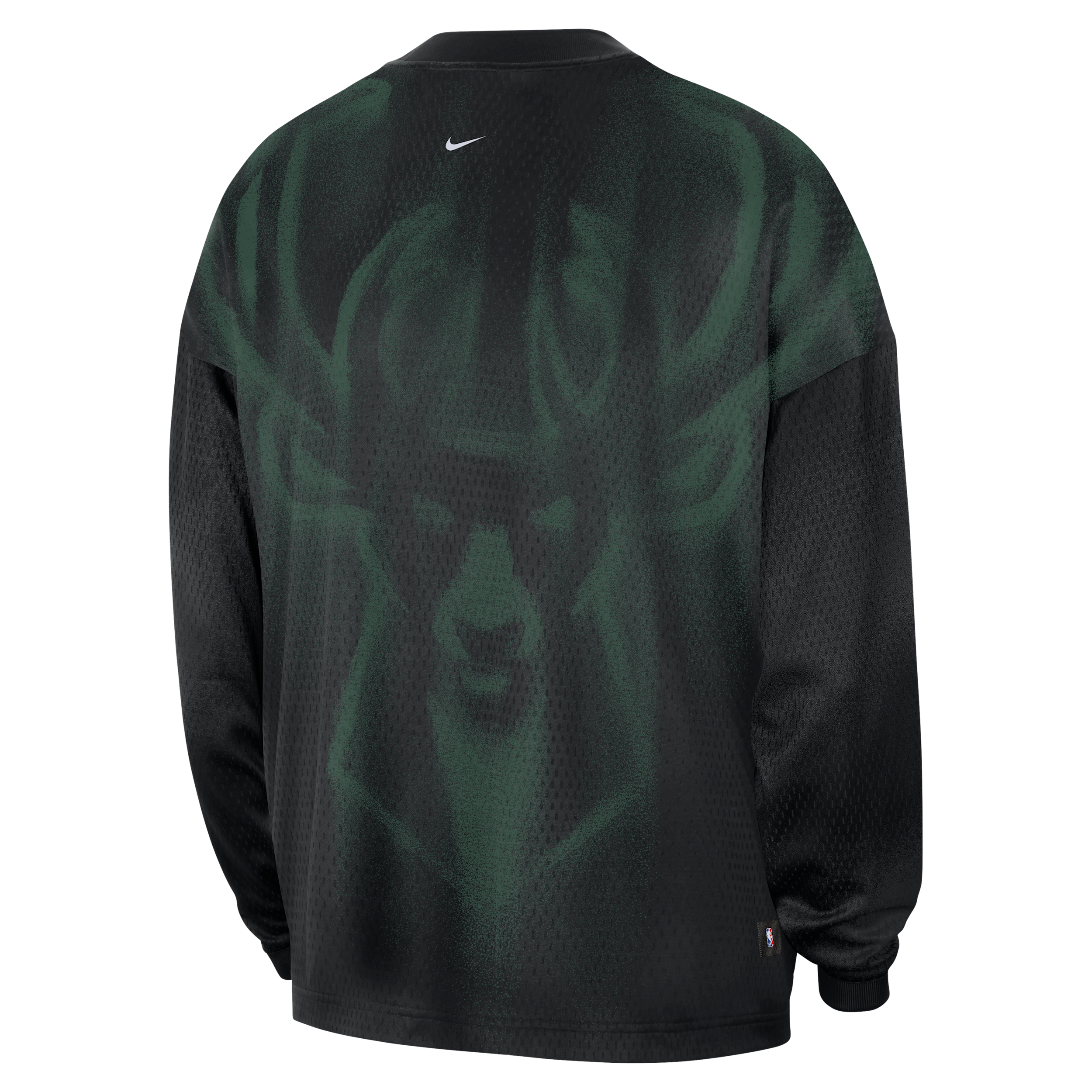 Men's Nike Black Milwaukee Bucks 2026/27 Standard Issue Pre-Game Performance Long Sleeve T-Shirt