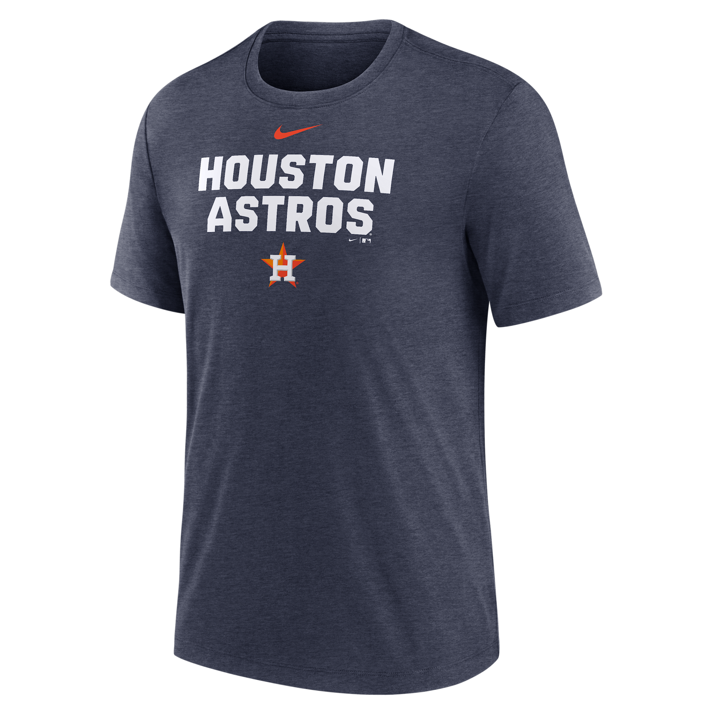 Houston Astros Stacked Nike Men's MLB T-Shirt in Blue | NJFDEX52HUS-NKP