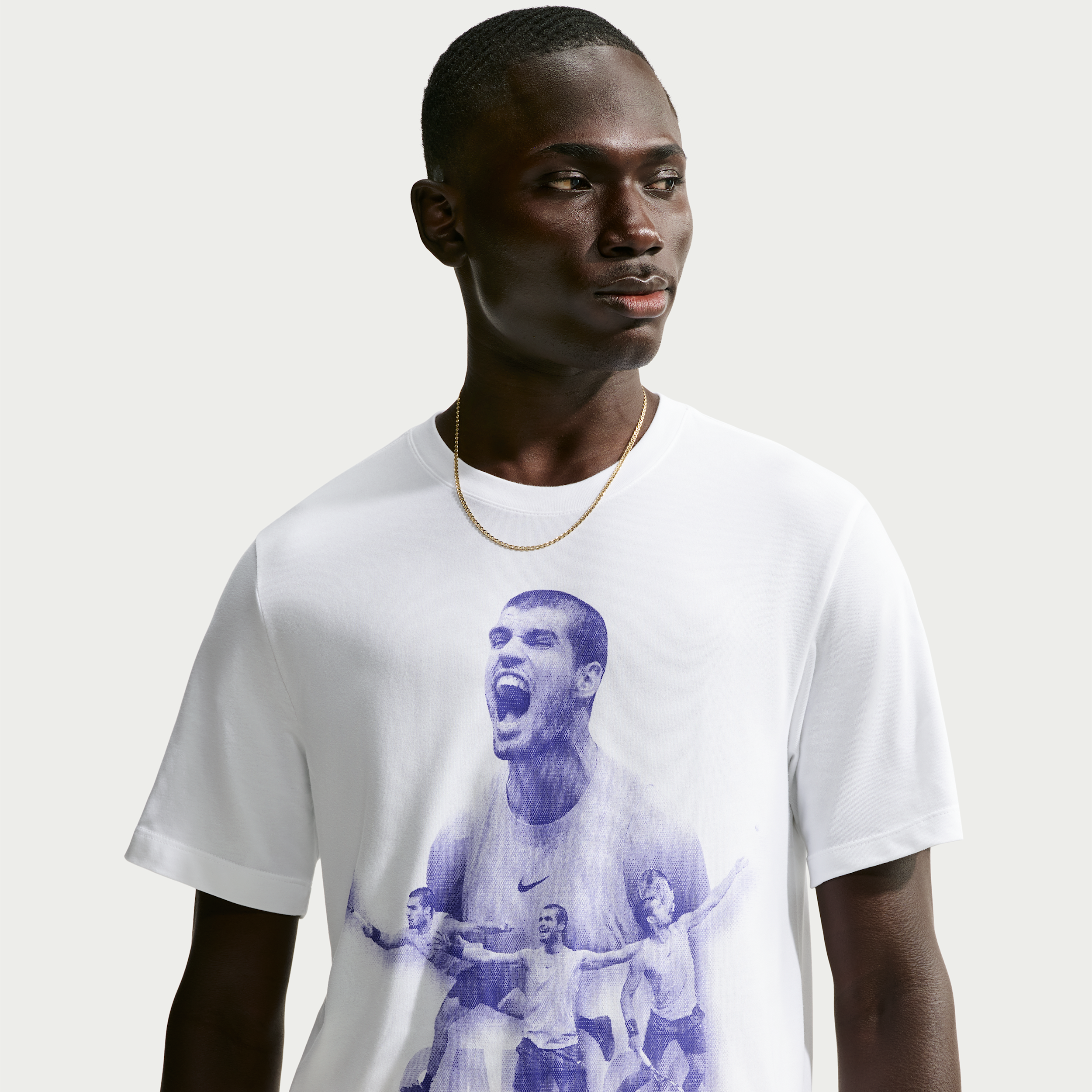 Carlos Alcaraz Nike Men's Court Dri-FIT Graphic Tennis T-Shirt in White | IZ2727-100