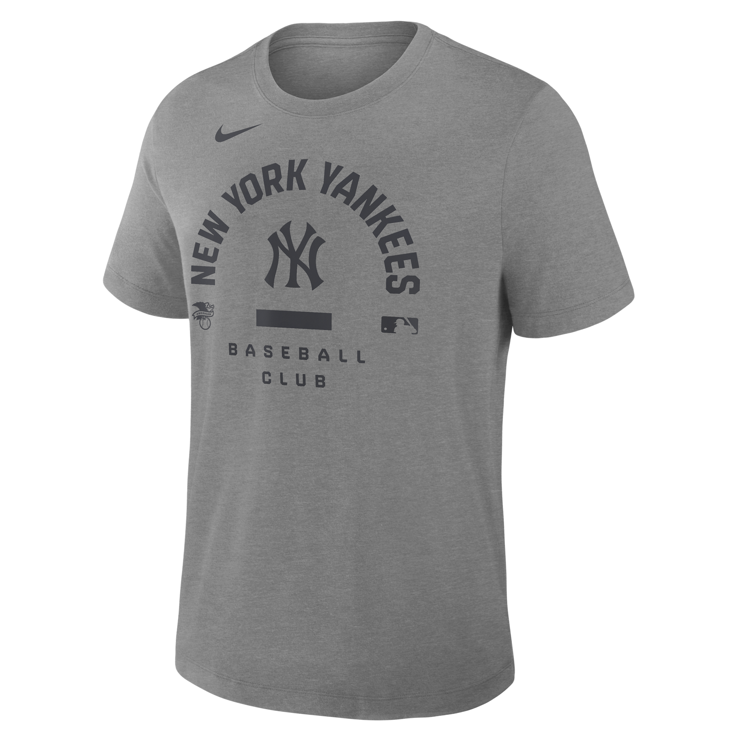 Nike Men's Heather Charcoal New York Yankees Authentic Collection Early Work Tri-Blend Dri-fit T-Shirt - Heather Charcoal