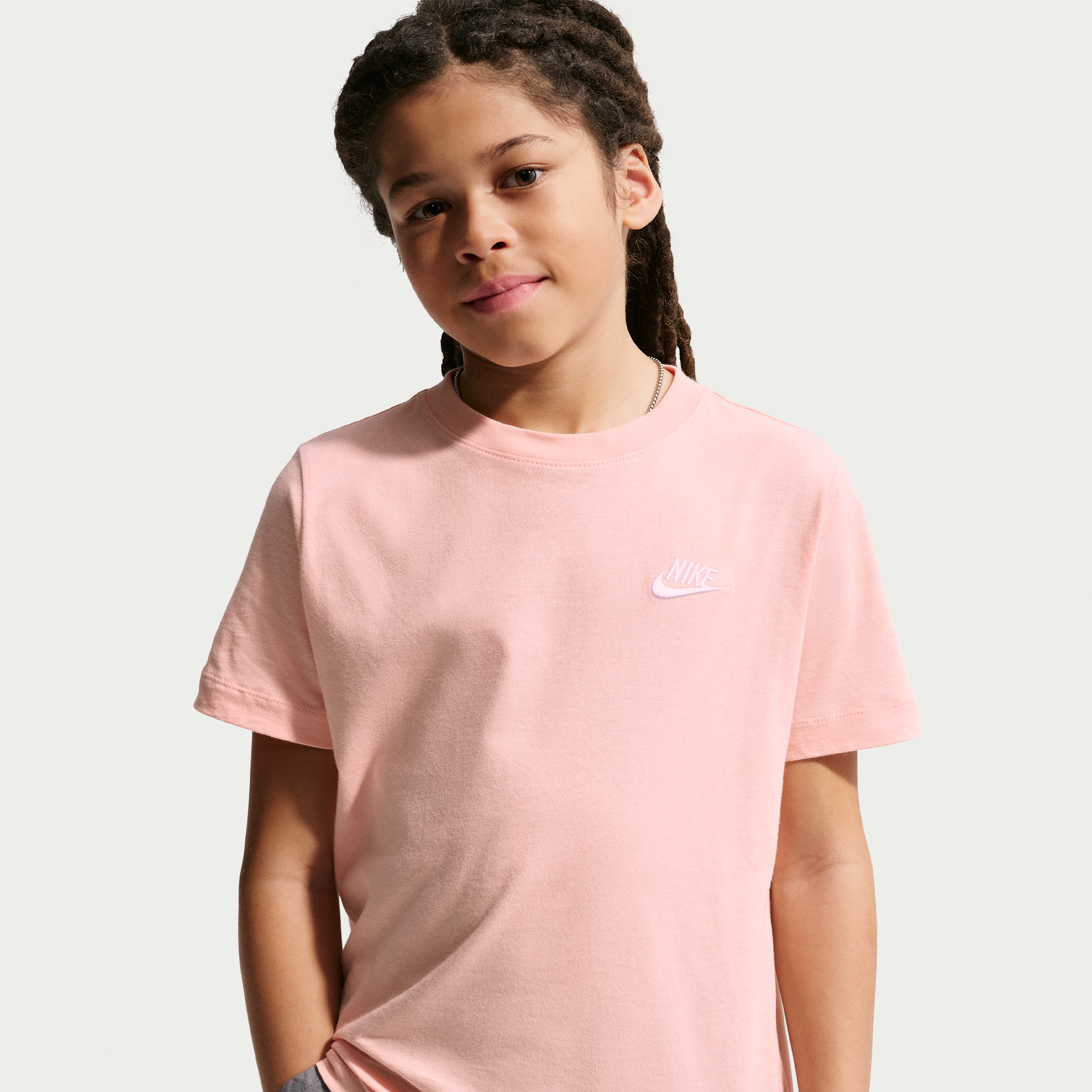 Nike Sportswear Big Kids' T-Shirt in Orange | FZ5177-800