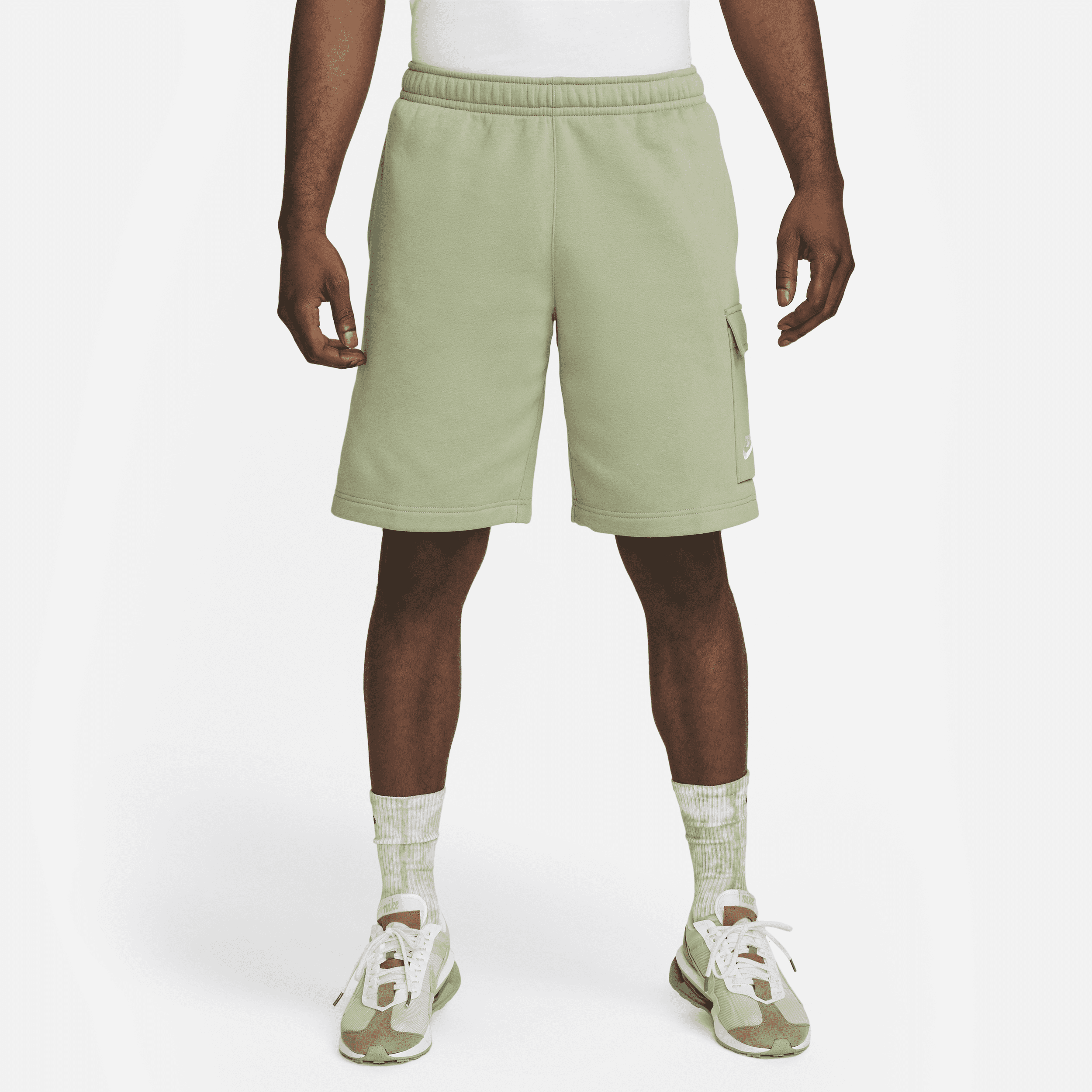 Nike Club Bb Cargo Shorts In Khaki-green