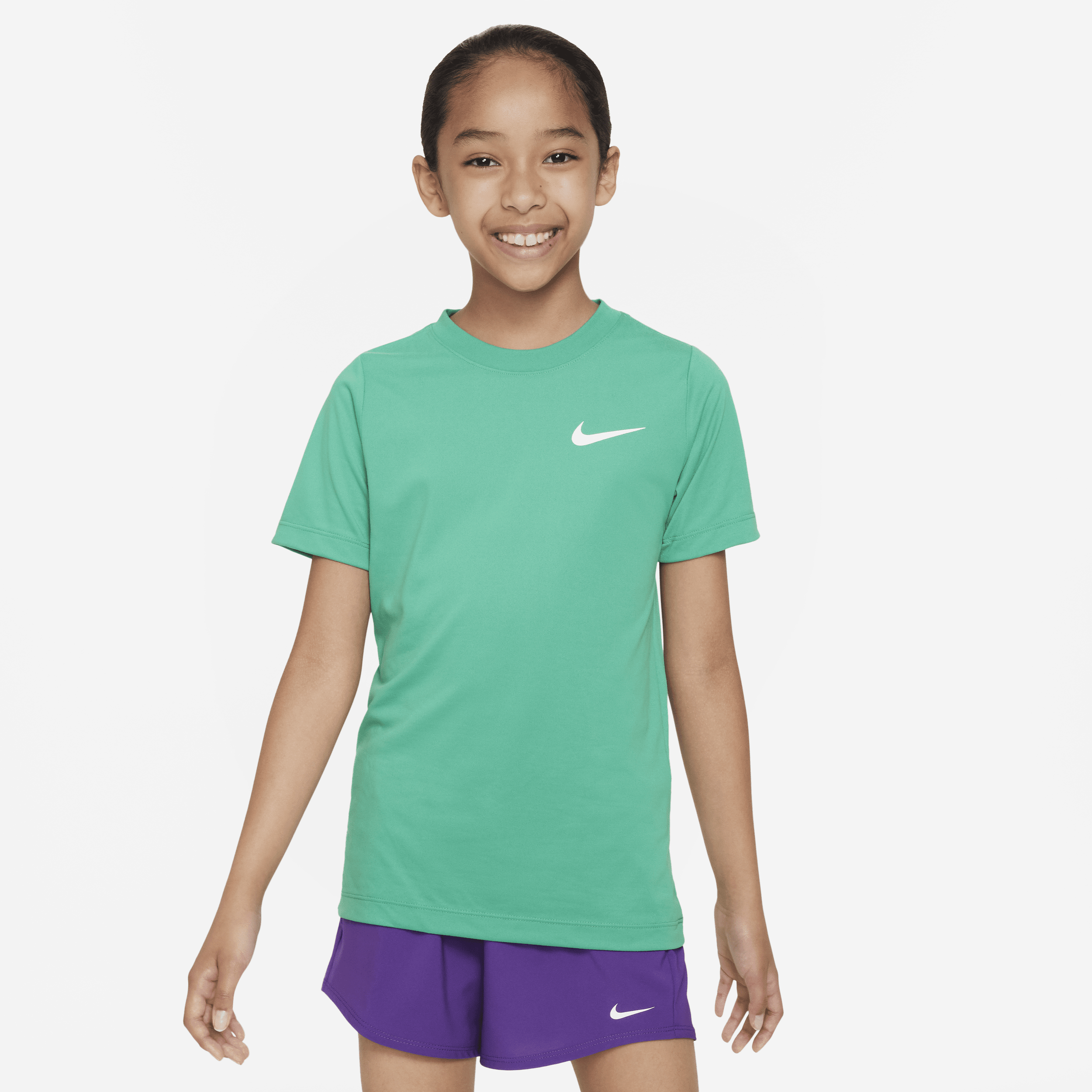 Shop Nike Dri-fit Legend Big Kids' Training T-shirt In Green