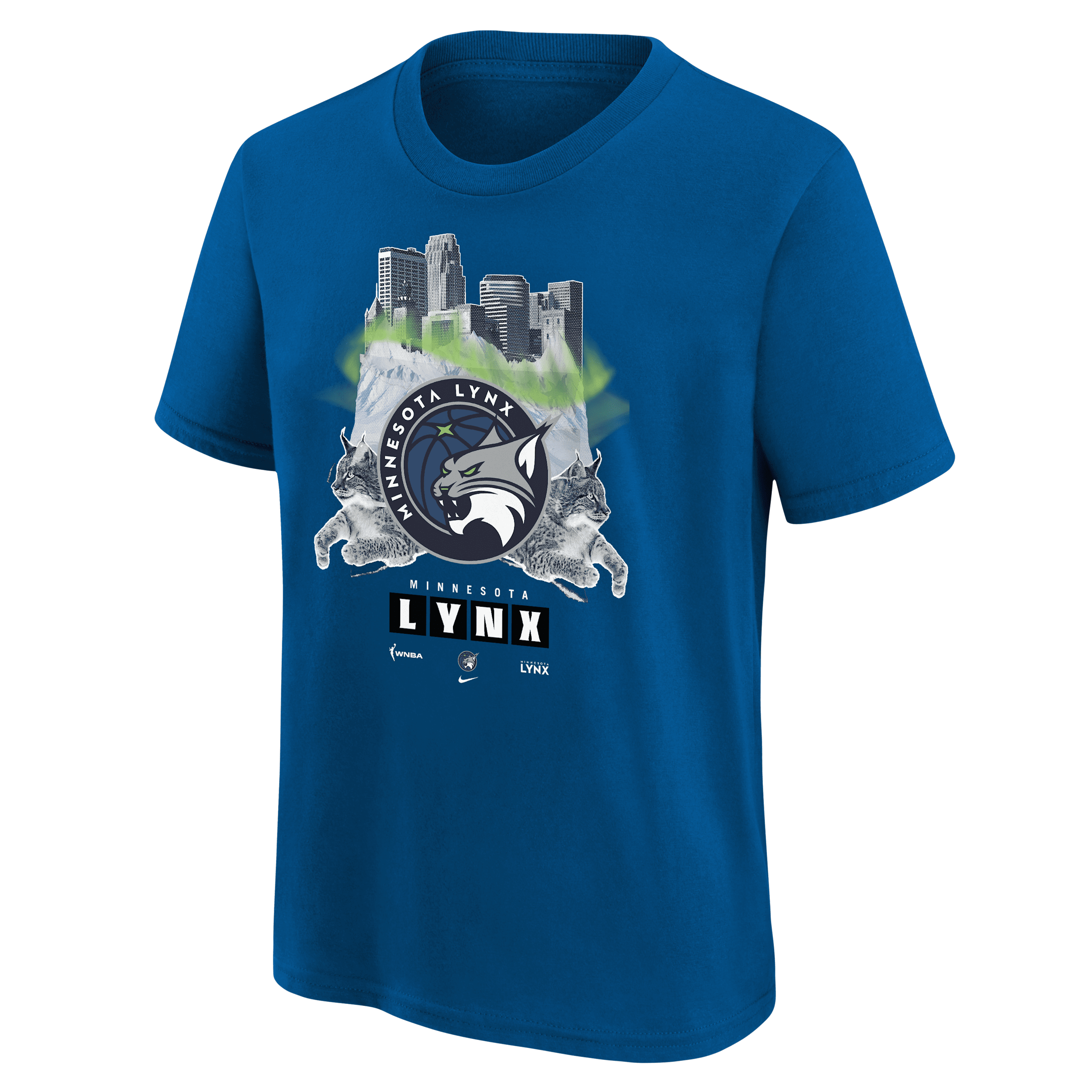 Nike Big Boys and Girls Blue Minnesota Lynx Original Content T-Shirt - Blue