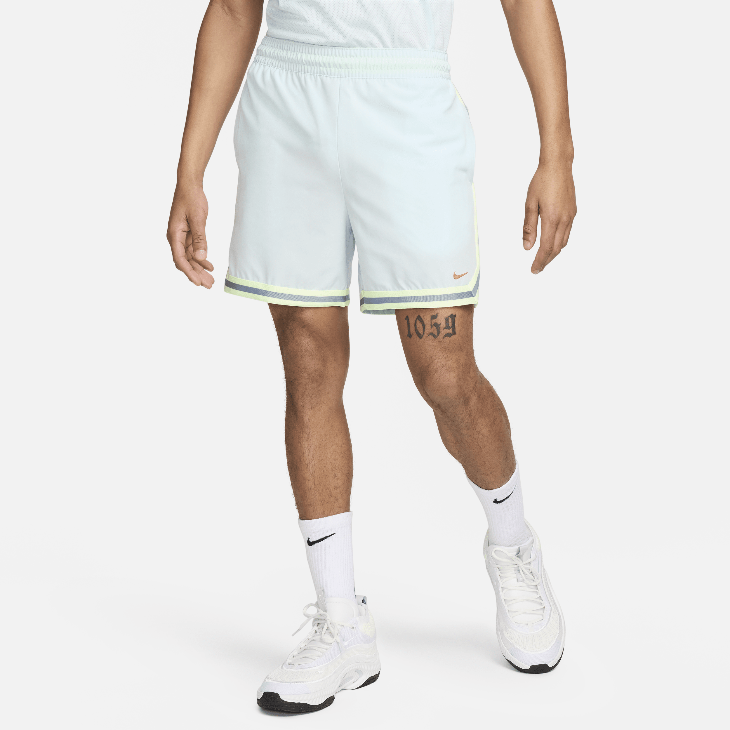 Shop Nike Men's Dna Dri-fit 6" Uv Woven Basketball Shorts In Blue