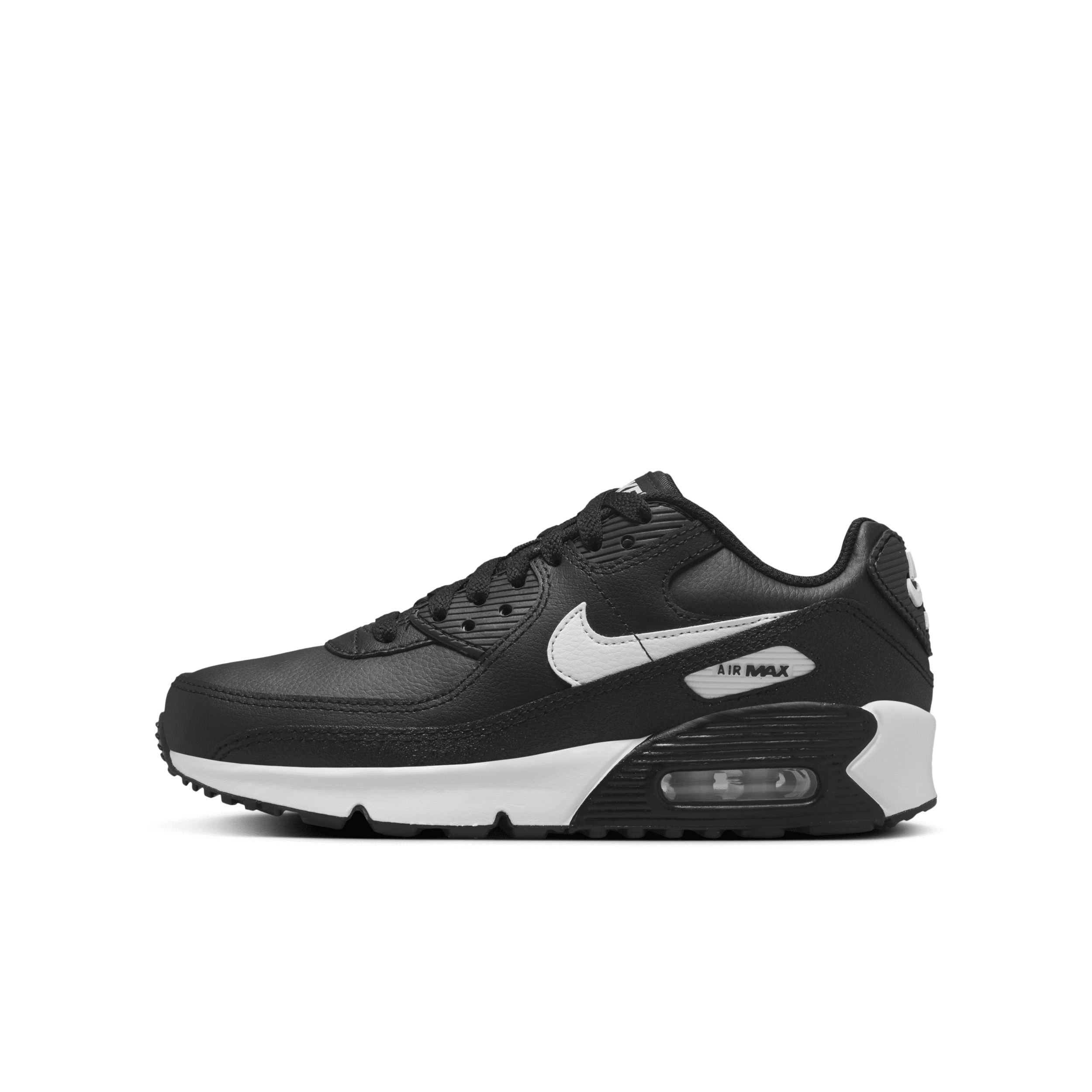 Nike Air Max 90 Big Kids' Shoes In Black