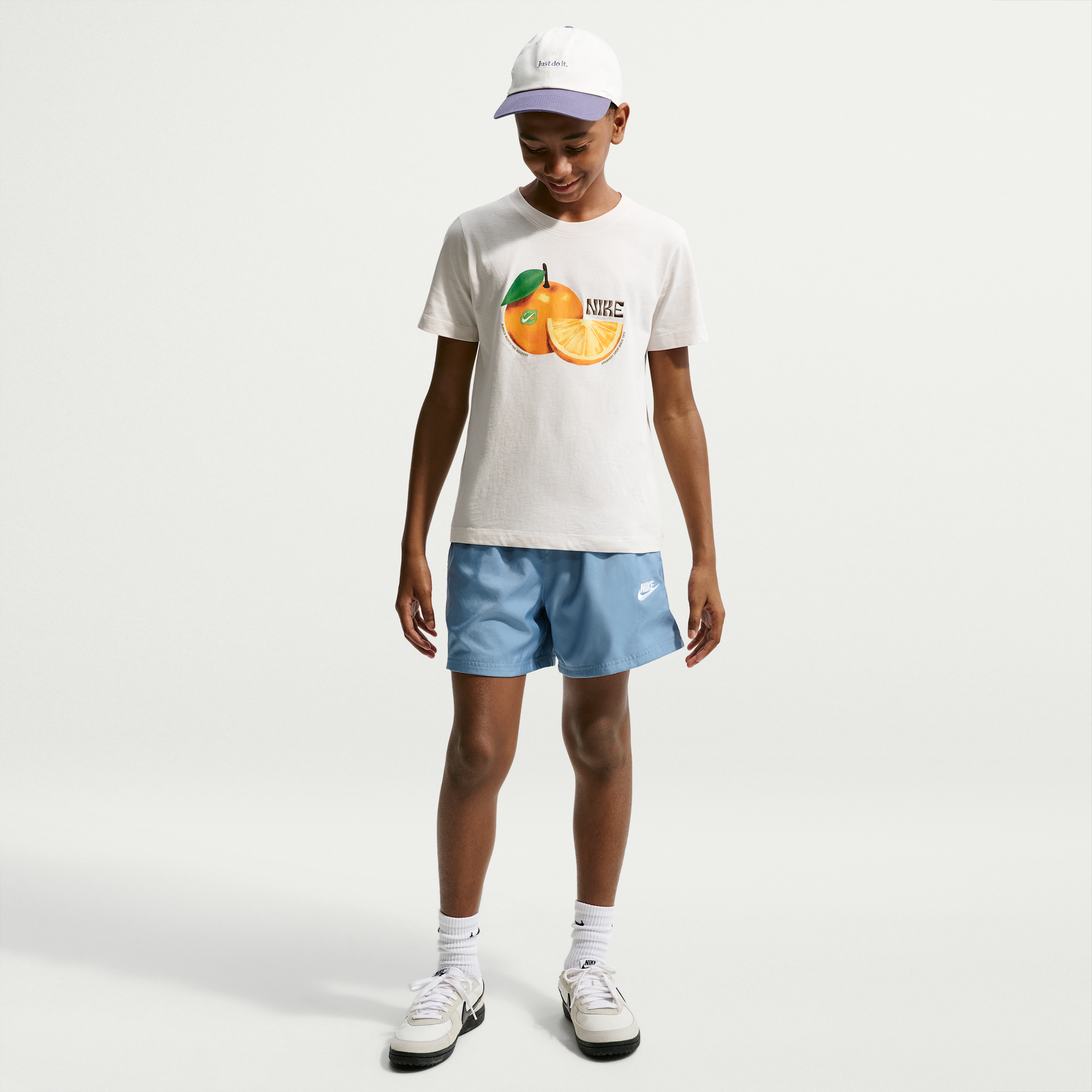 Nike Sportswear Club Big Kids' 4.5" Woven Shorts in Blue | HF8134-486