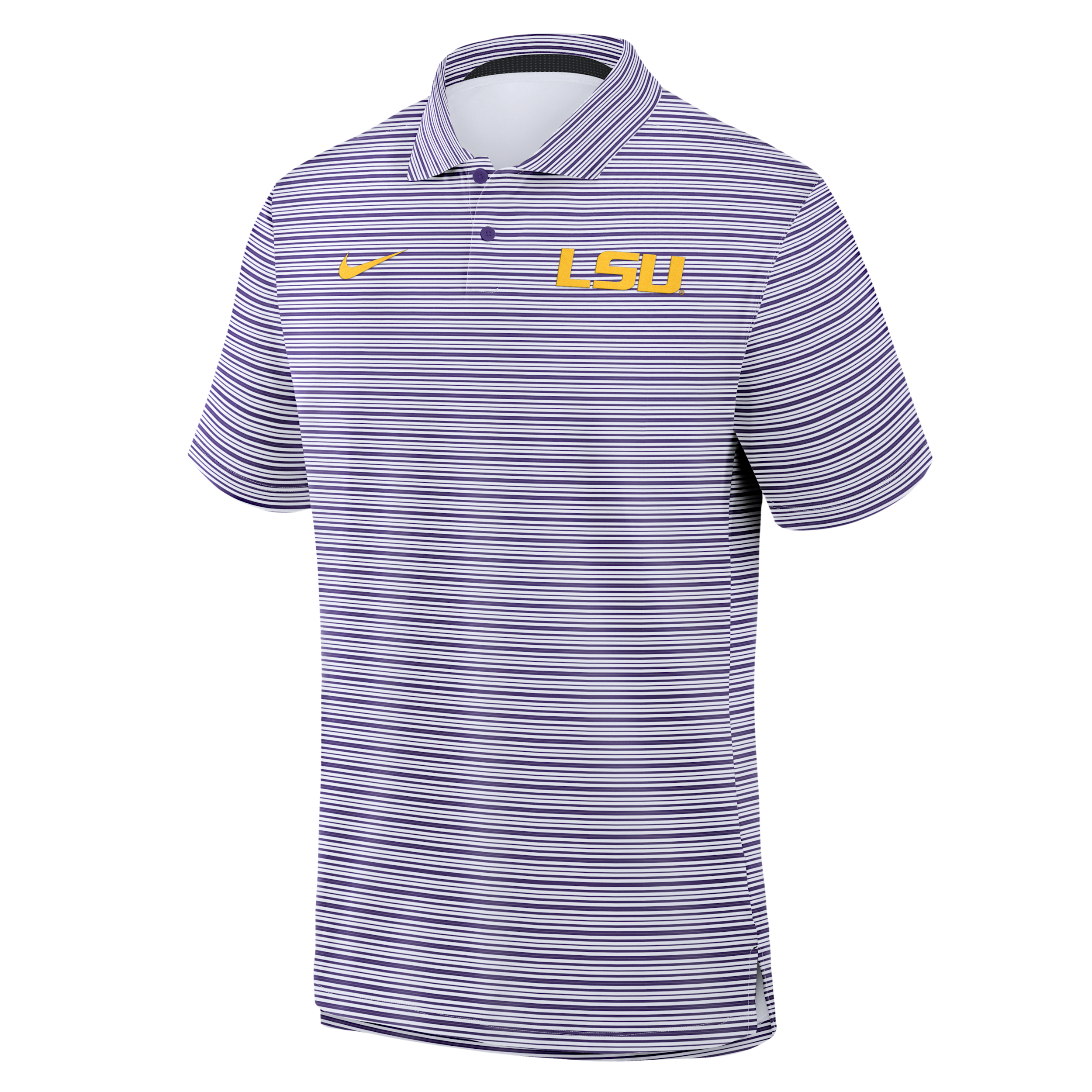 LSU Primetime Nike Men's Dri-FIT College Polo in Purple | 00HT086KLSN-FXT