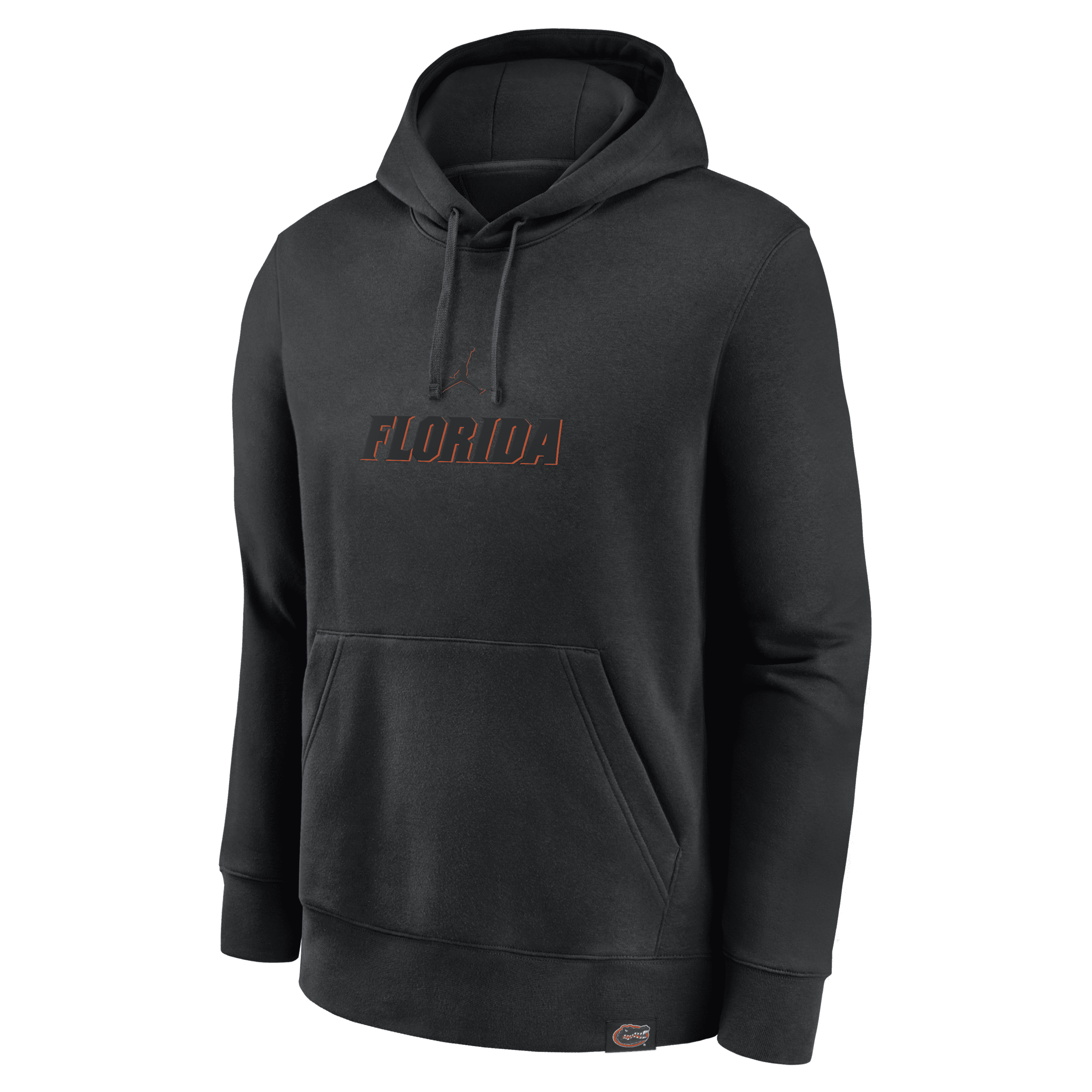 Jordan Florida Gators Statement Wordmark Lockup Heavyweight Nike Men's College Pullover Hoodie In Black