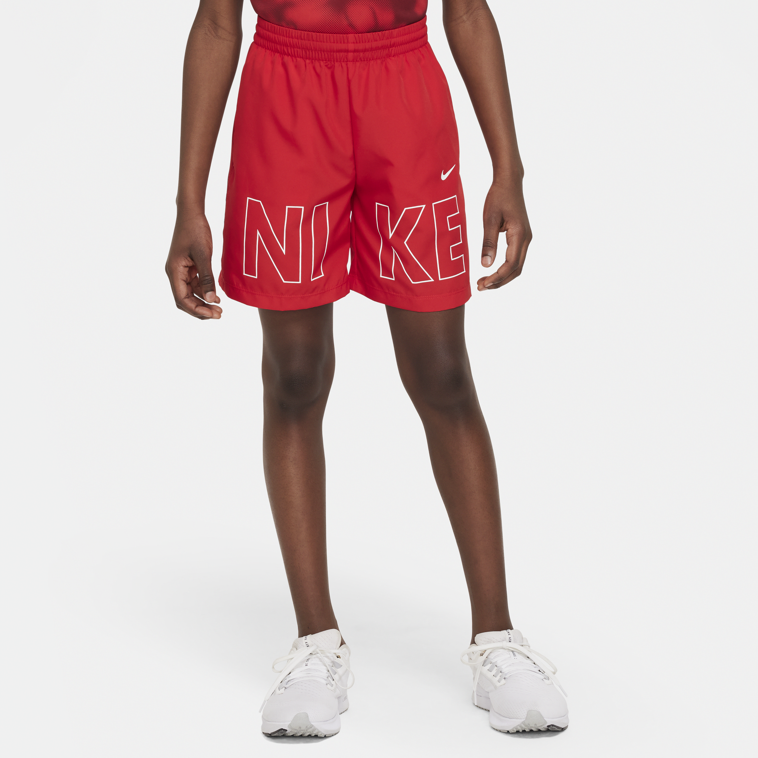 Nike Multi Big Kids' Woven Training Shorts In Red