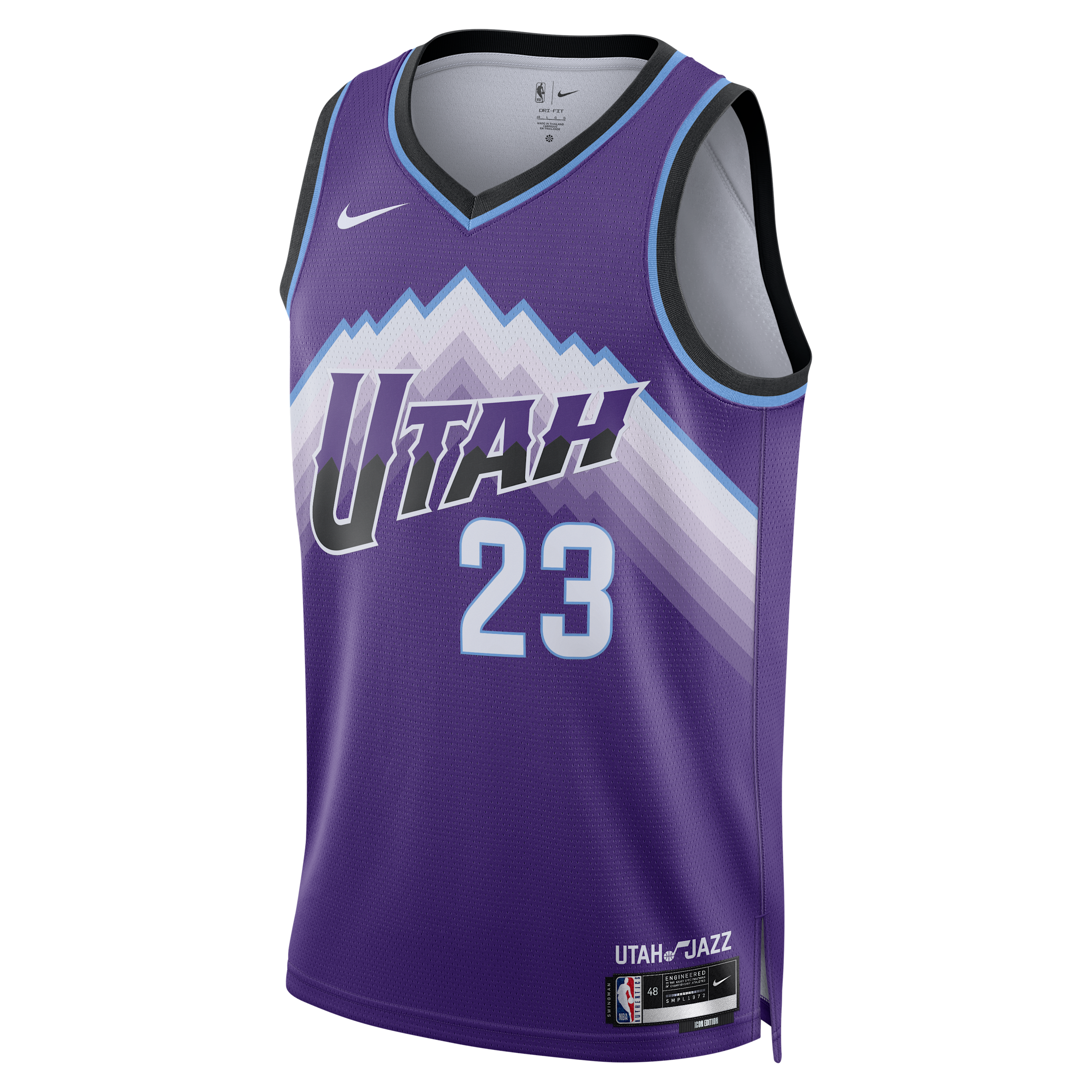 Lauri Markkanen Utah Jazz Icon Edition Nike Men’s Dri-FIT NBA Swingman Jersey in Purple | HQ7508-504