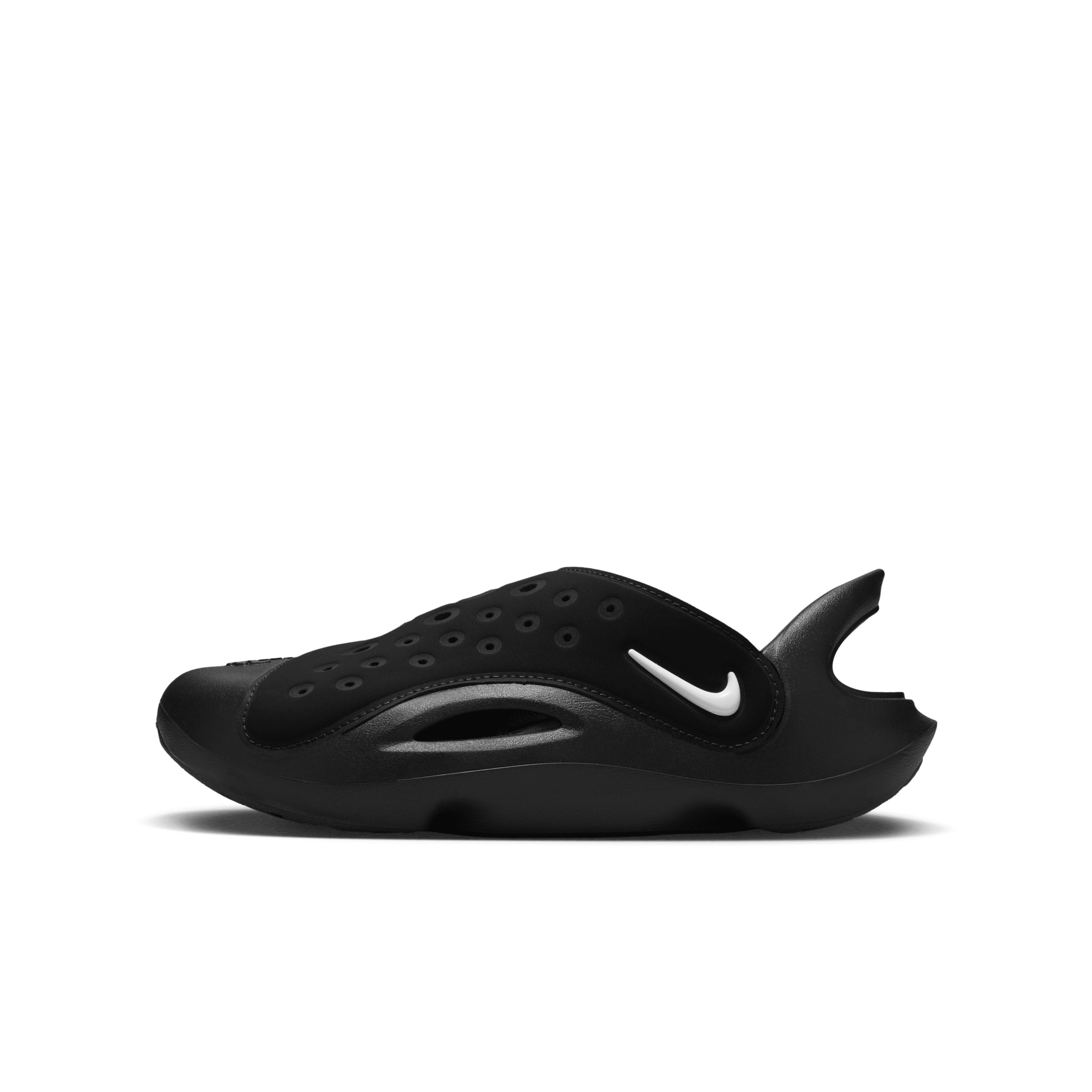 Shop Nike Aqua Swoosh Big Kids' Sandals In Black