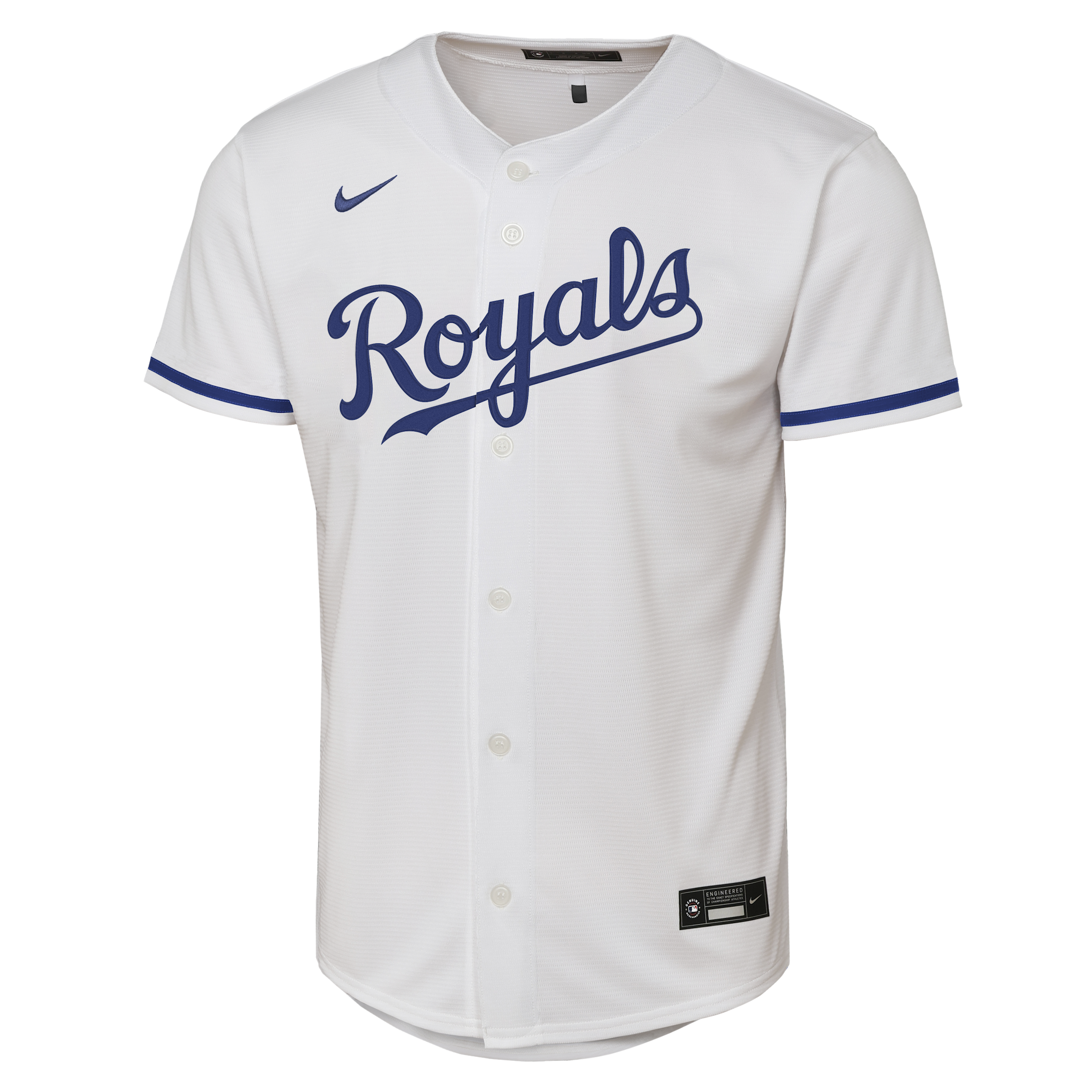 Bobby Witt, Jr. Kansas City Royals Baseline Big Kids' Nike MLB Home Replica Jersey in White | B7BHMP00KCRBW-B10