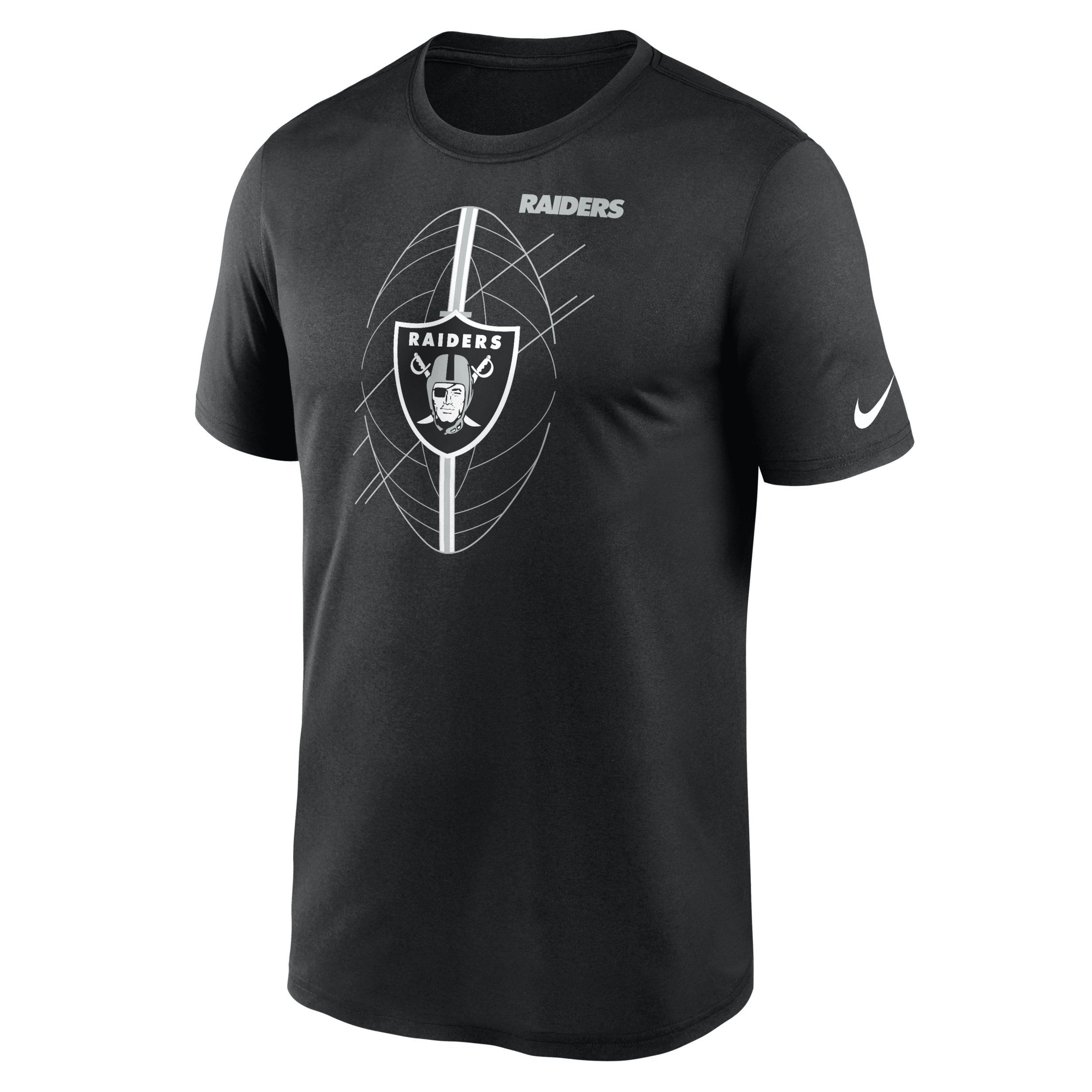 Shop Nike Men's Dri-fit Icon Legend (nfl Las Vegas Raiders) T-shirt In Black