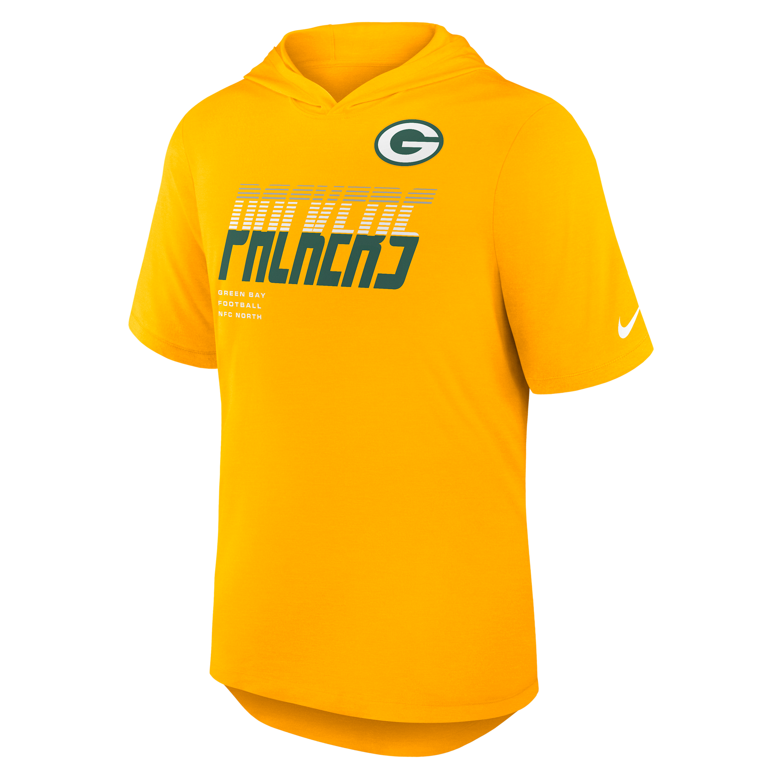 Green Bay Packers Nike Men's Dri-FIT NFL Hooded T-Shirt in Brown | 03NB76I7T-W9H