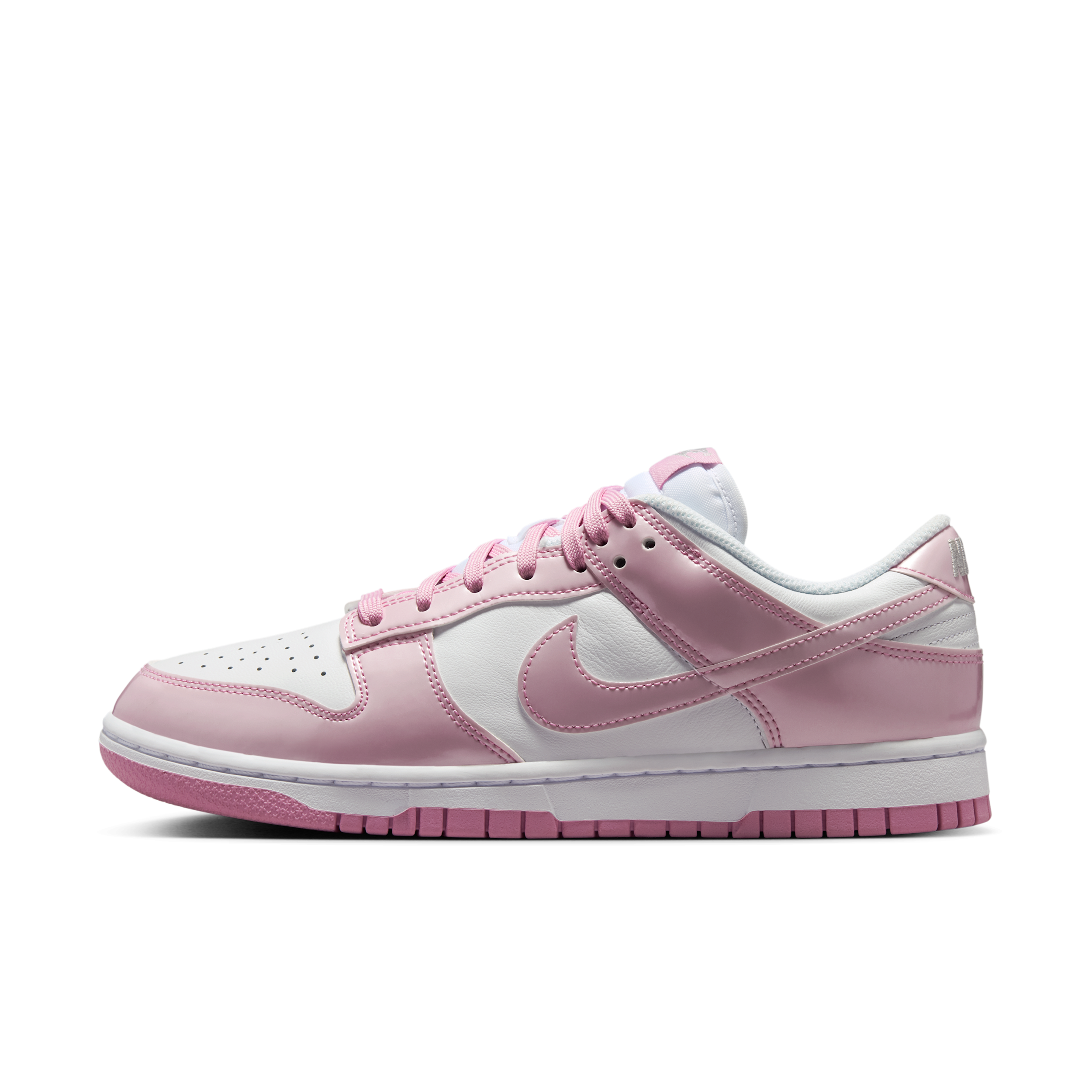 Nike Women's Dunk Low Se Lifestyle Sneakers from Finish Line - White, Pink Rose, Metallic