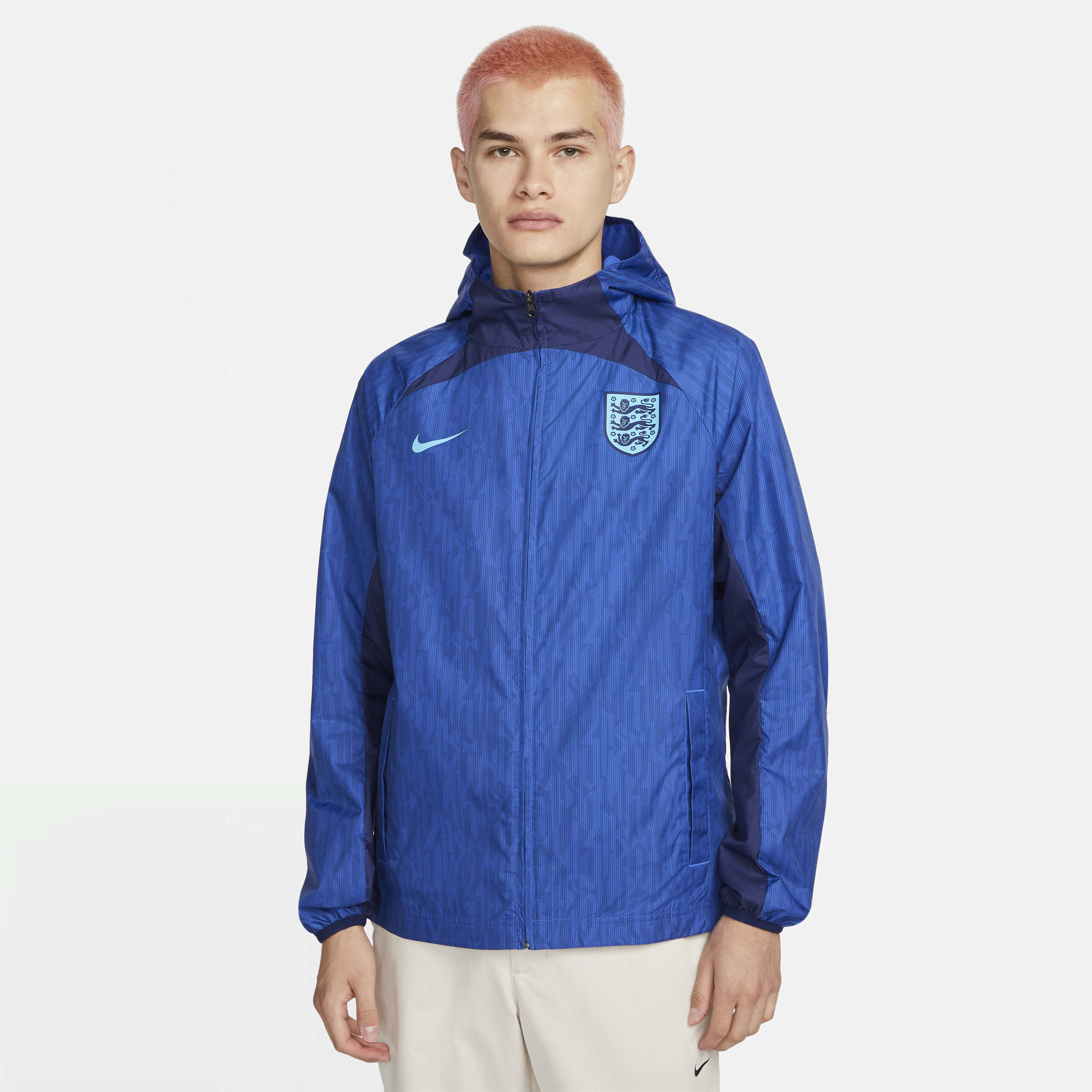 Nike Men's England Awf Full-zip Soccer Jacket In Blue