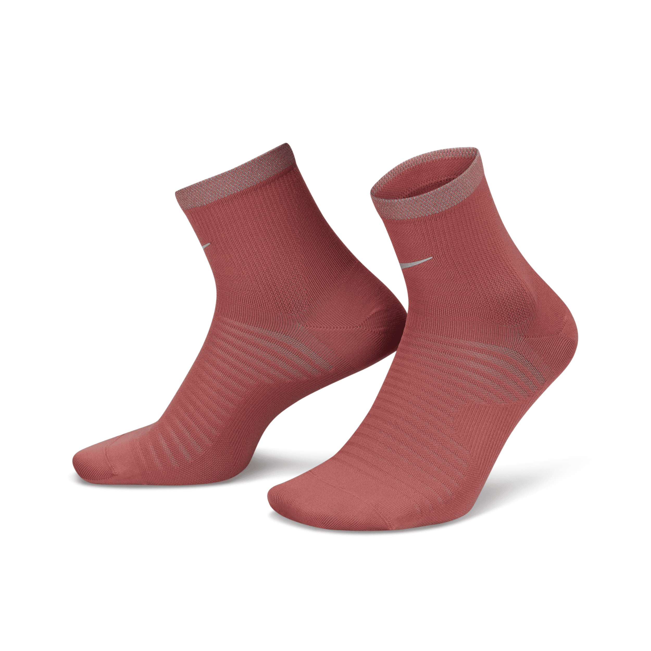 Nike Unisex Spark Lightweight Running Ankle Socks In Red