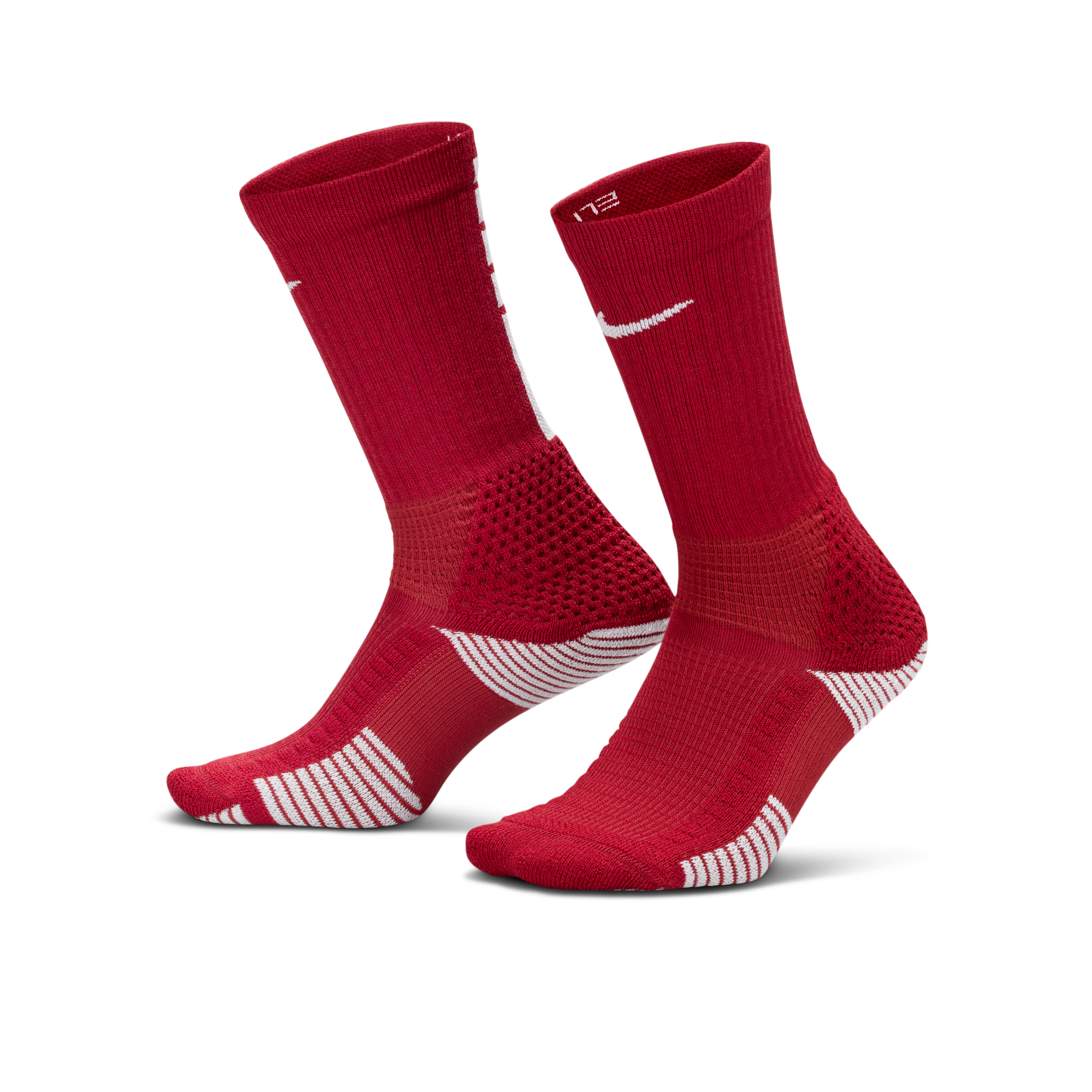 Nike Unisex Elite 2.0 Cushioned Crew Socks (1 Pair) in Red | HM0285-613