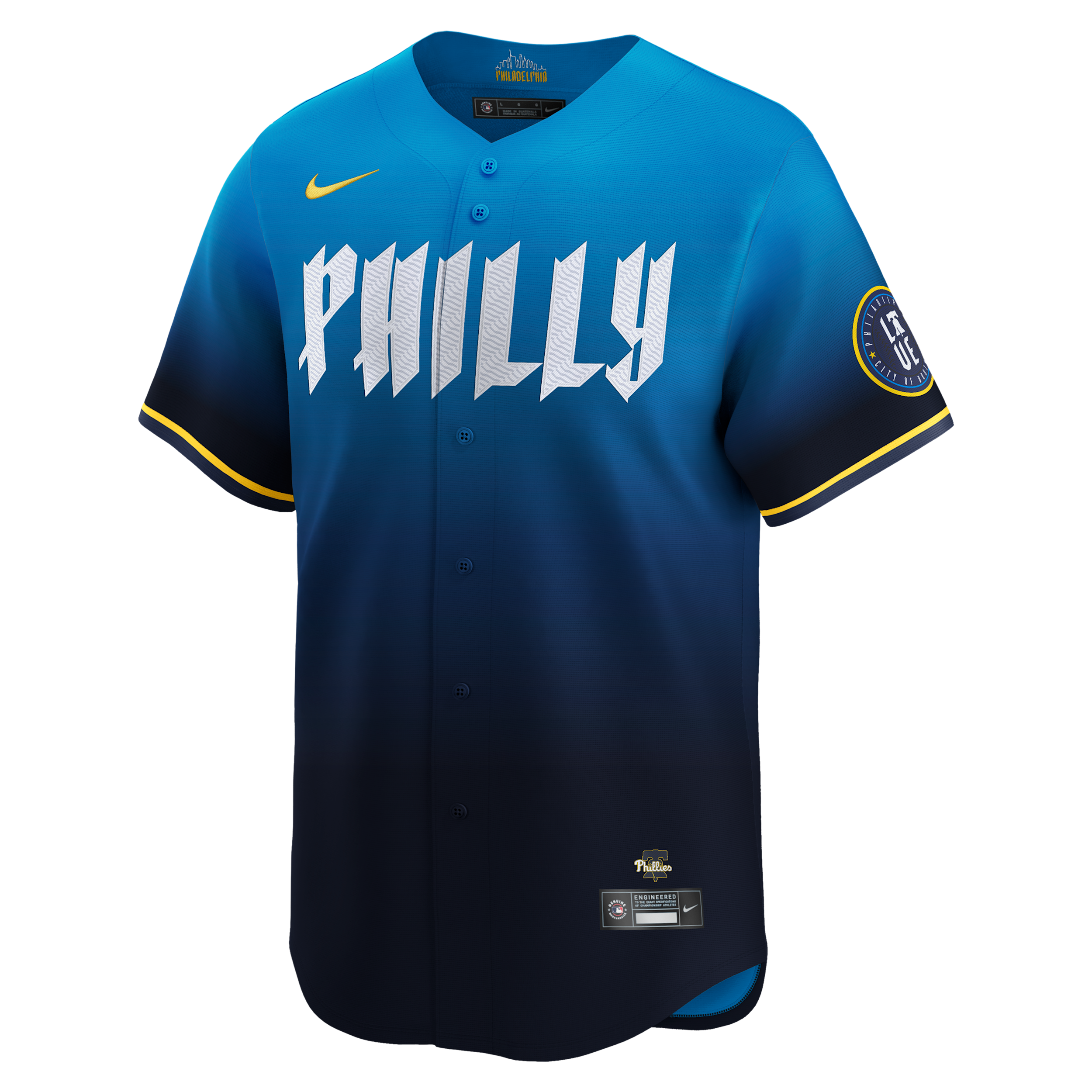 Philadelphia Phillies City Connect Nike Men's Dri-FIT ADV MLB Limited Jersey in Blue | LM2507YIPP-1U2