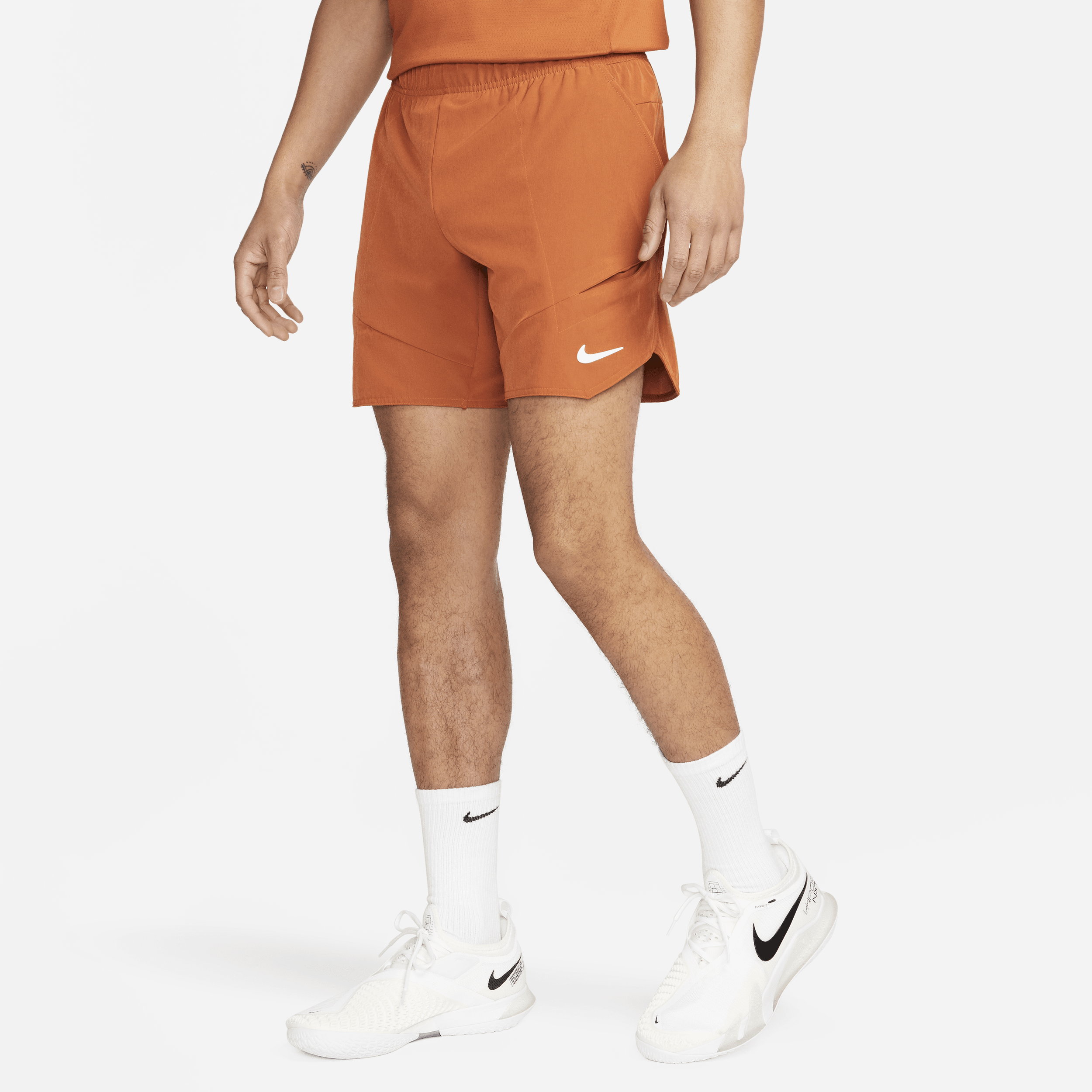 Nike Men's Court Dri-fit Advantage 7" Tennis Shorts In Brown