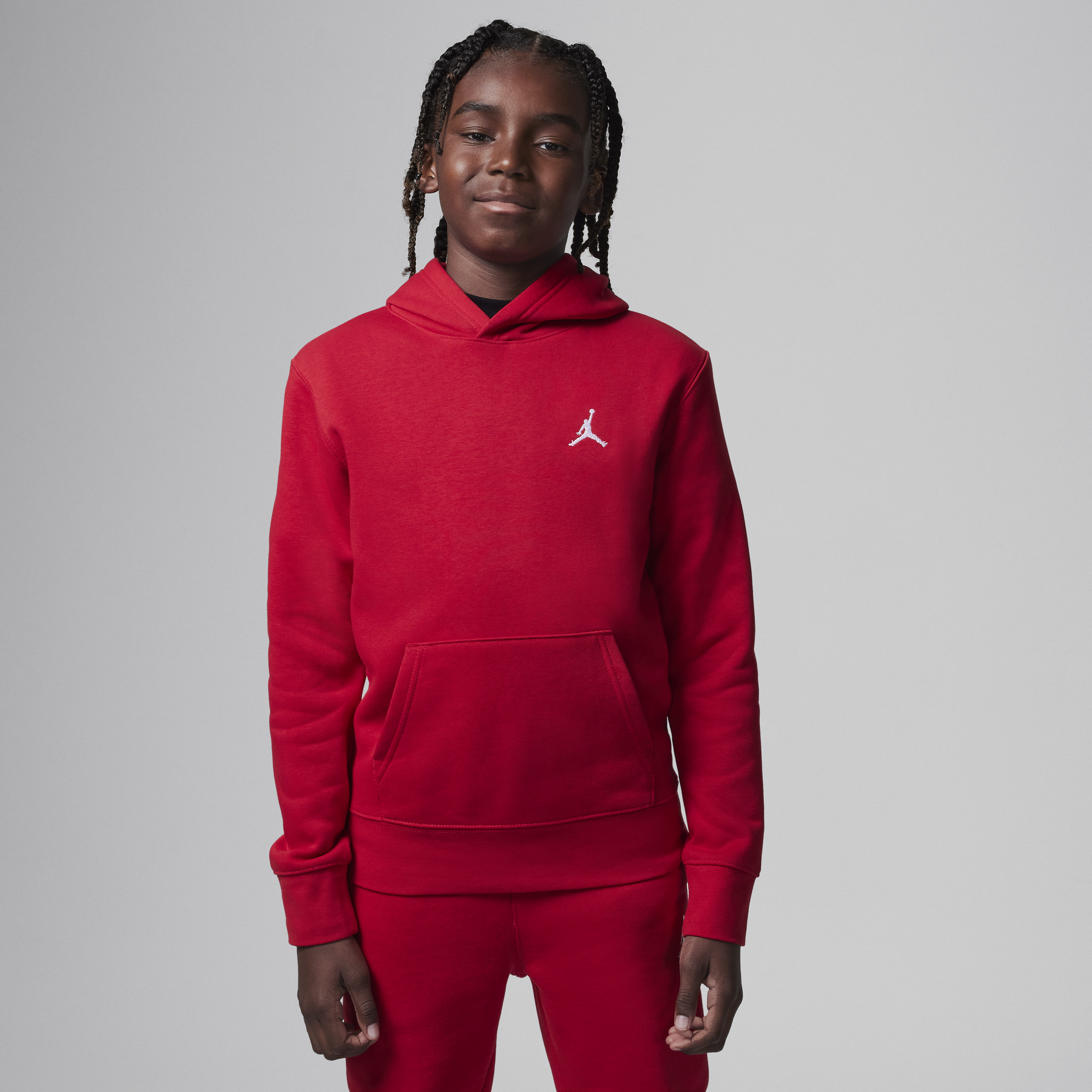 Jordan Mj Essentials Pullover Hoodie Big Kids Hoodie In Red