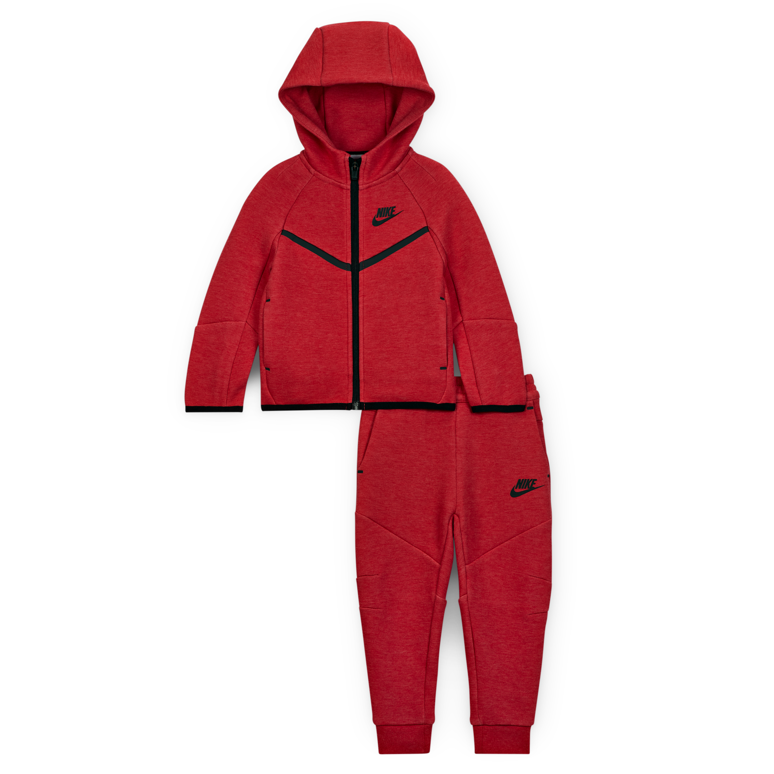 Nike Sportswear Baby Tech Fleece 2-piece Full-zip Set In Red