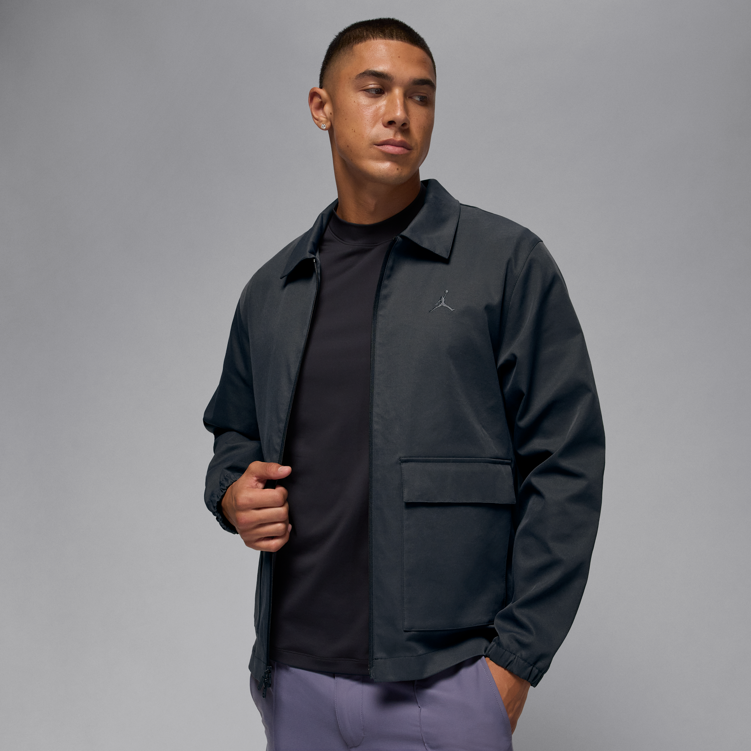 Men's Jordan Golf Jacket in Black | HQ8681-010