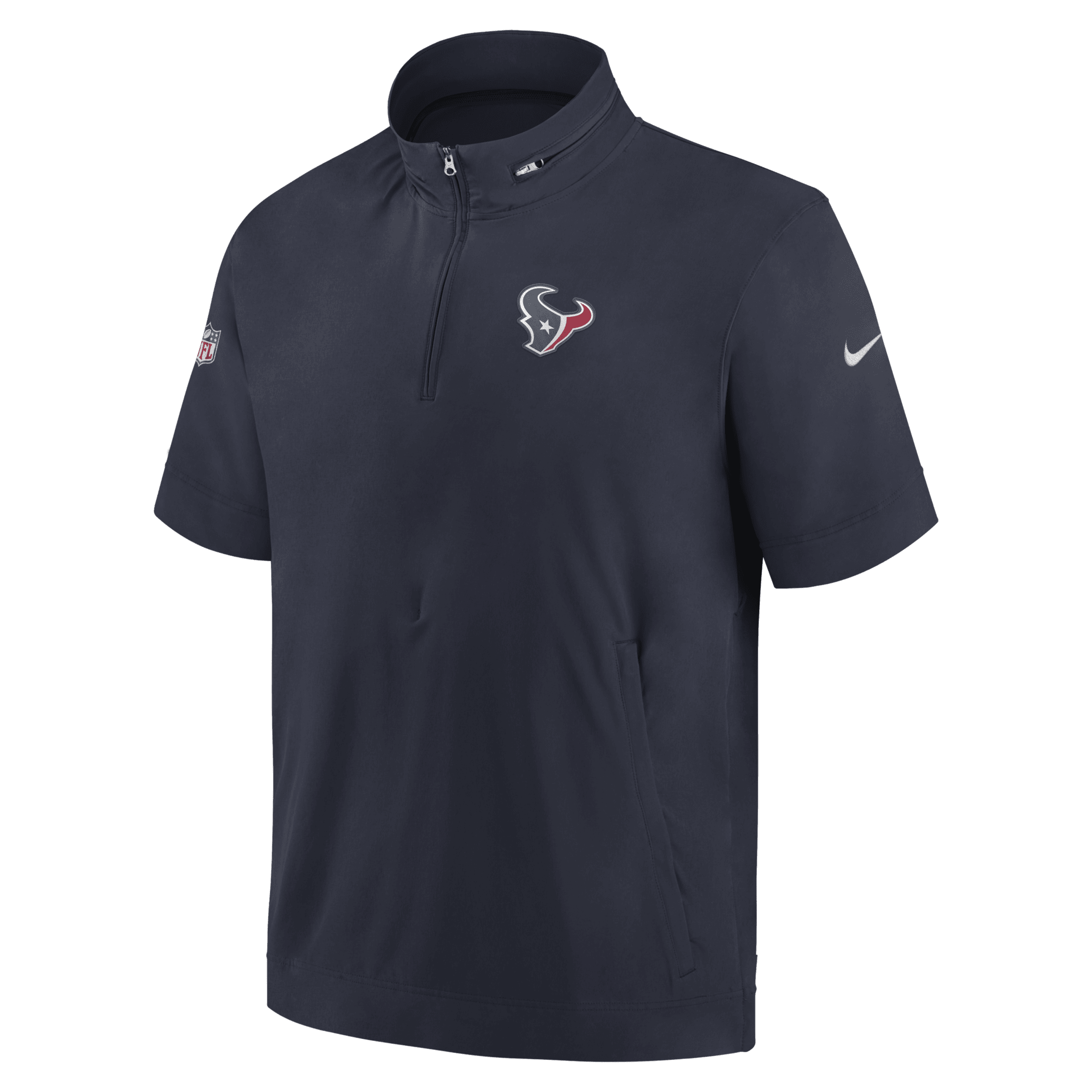 Nike Men's Sideline Coach (NFL Houston Texans) Short-Sleeve Jacket in Blue, Size: Small | 00M441L8V-0BM