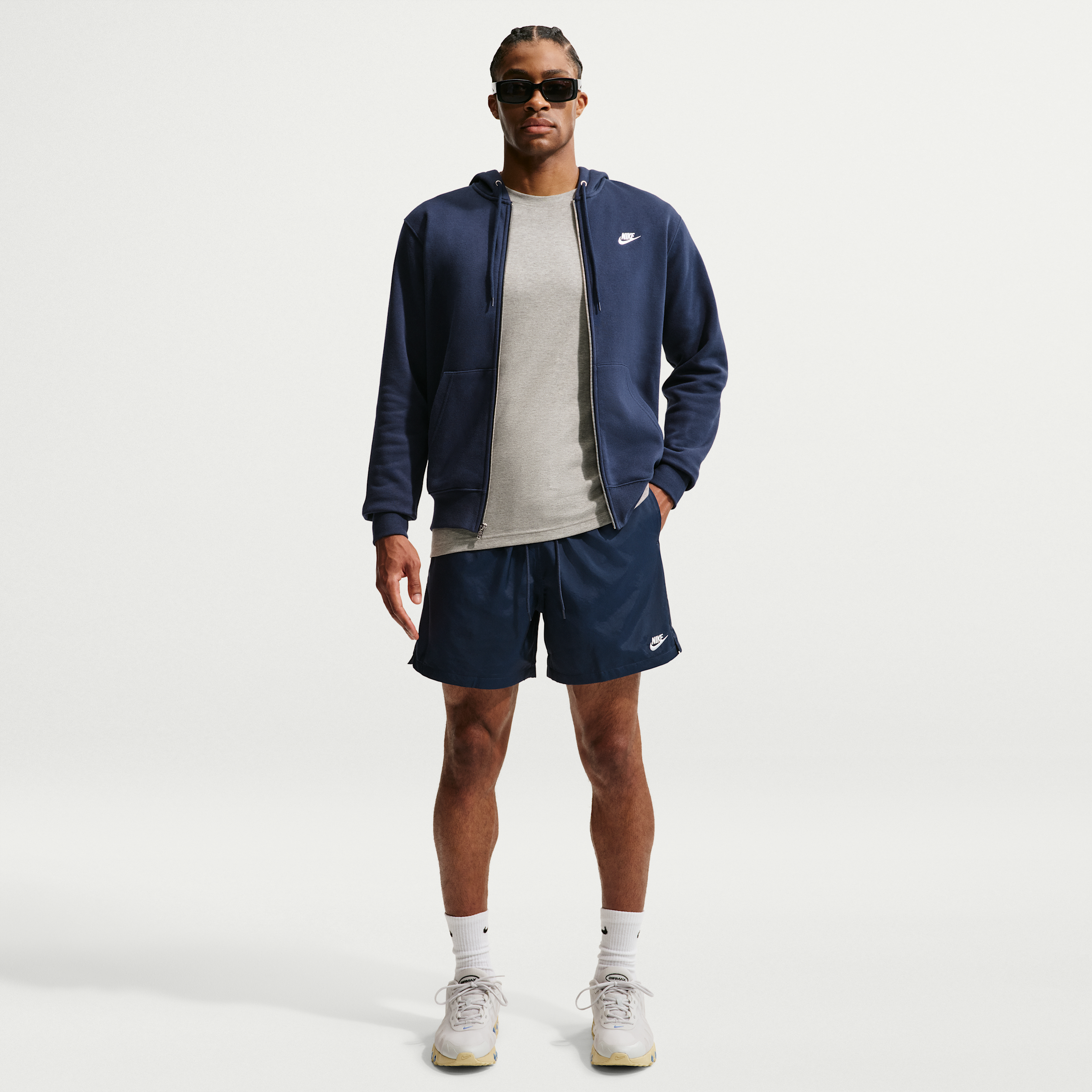 Nike Mens 6" Mid Rise Big and Tall Workout Shorts, Medium Tall, Blue