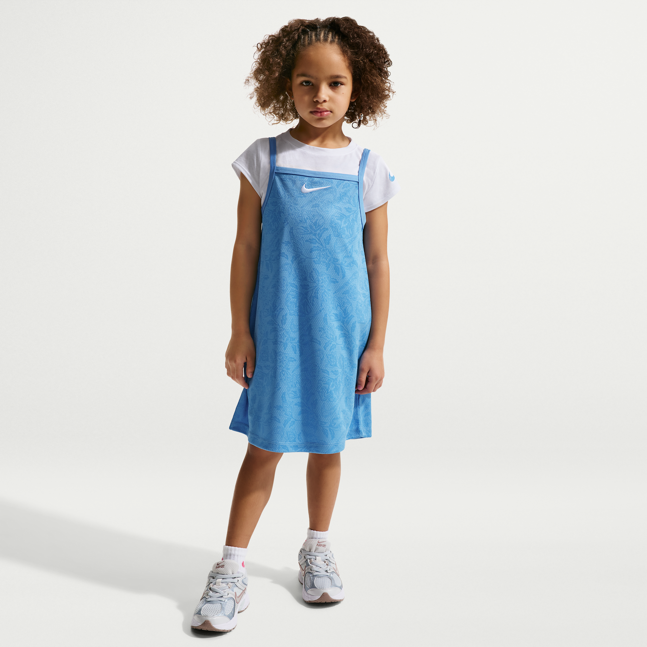 Nike Move With Nature Little Kids' 2-Piece Dress Set in Blue | 36N690-B9F