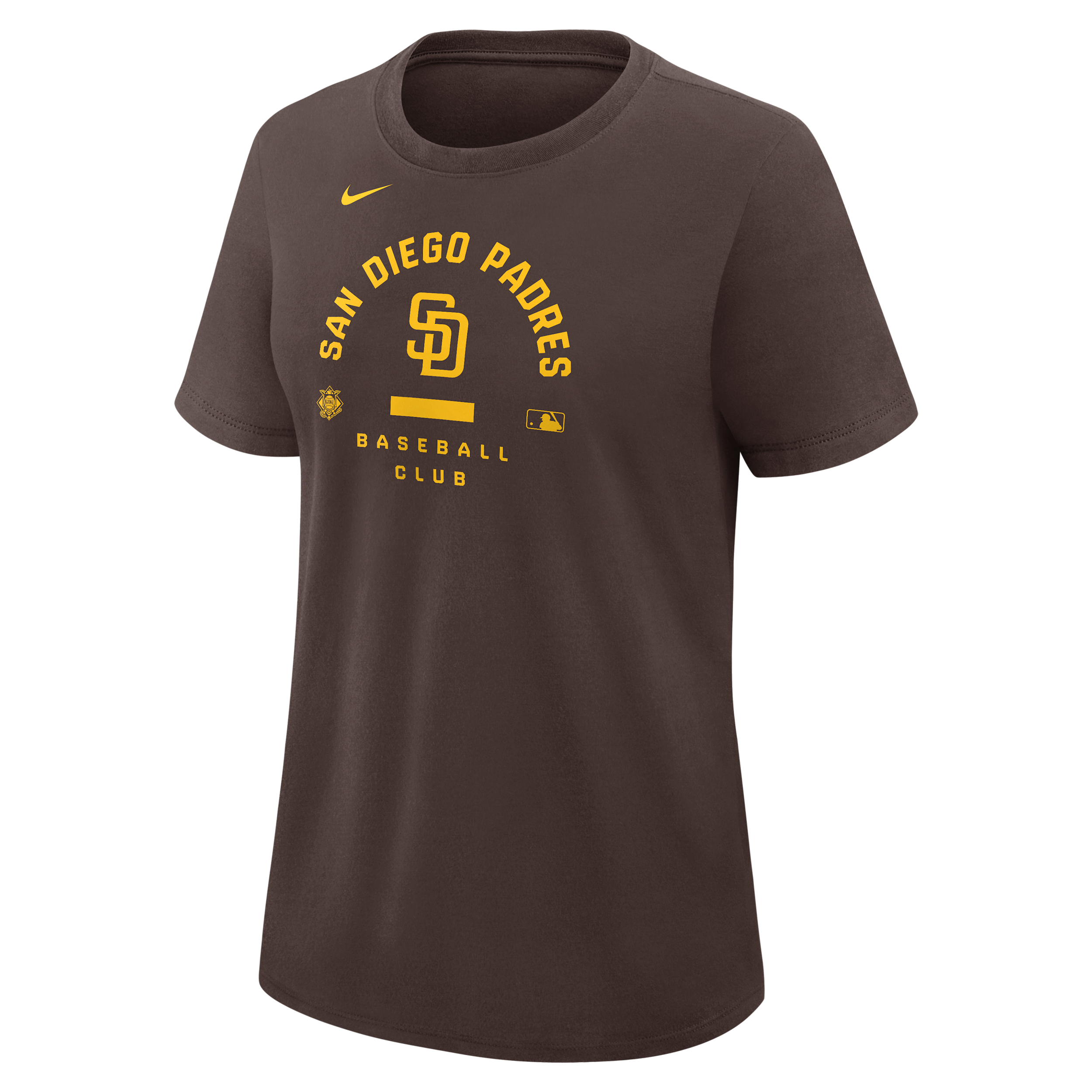 San Diego Padres Authentic Collection Early Work Nike Women's Dri-FIT MLB T-Shirt in Brown | 03N820QPYP-HXK