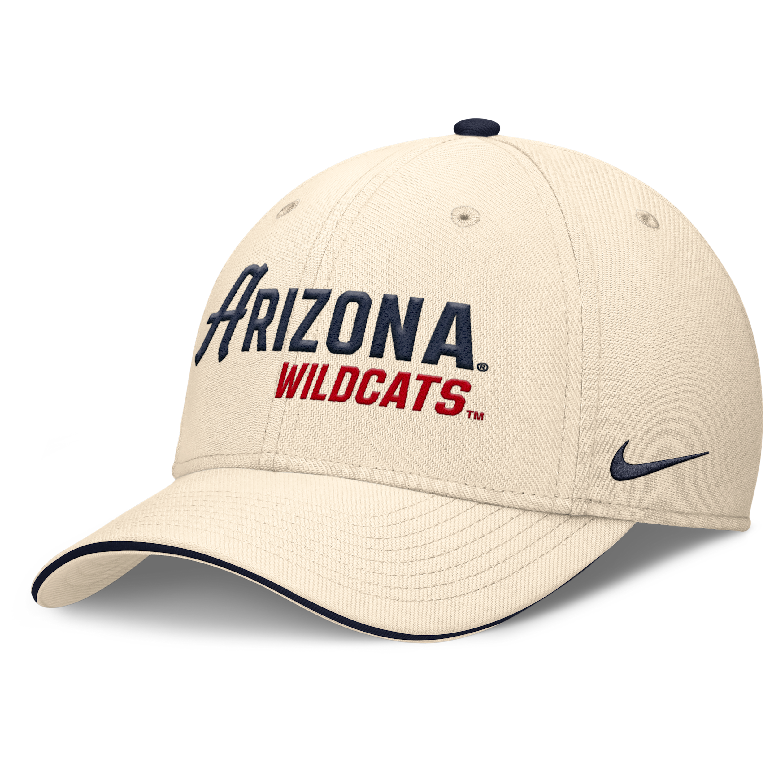 Arizona Primetime Nike Men's Dri-FIT College Hat in White | NC030C38UAN-3NB