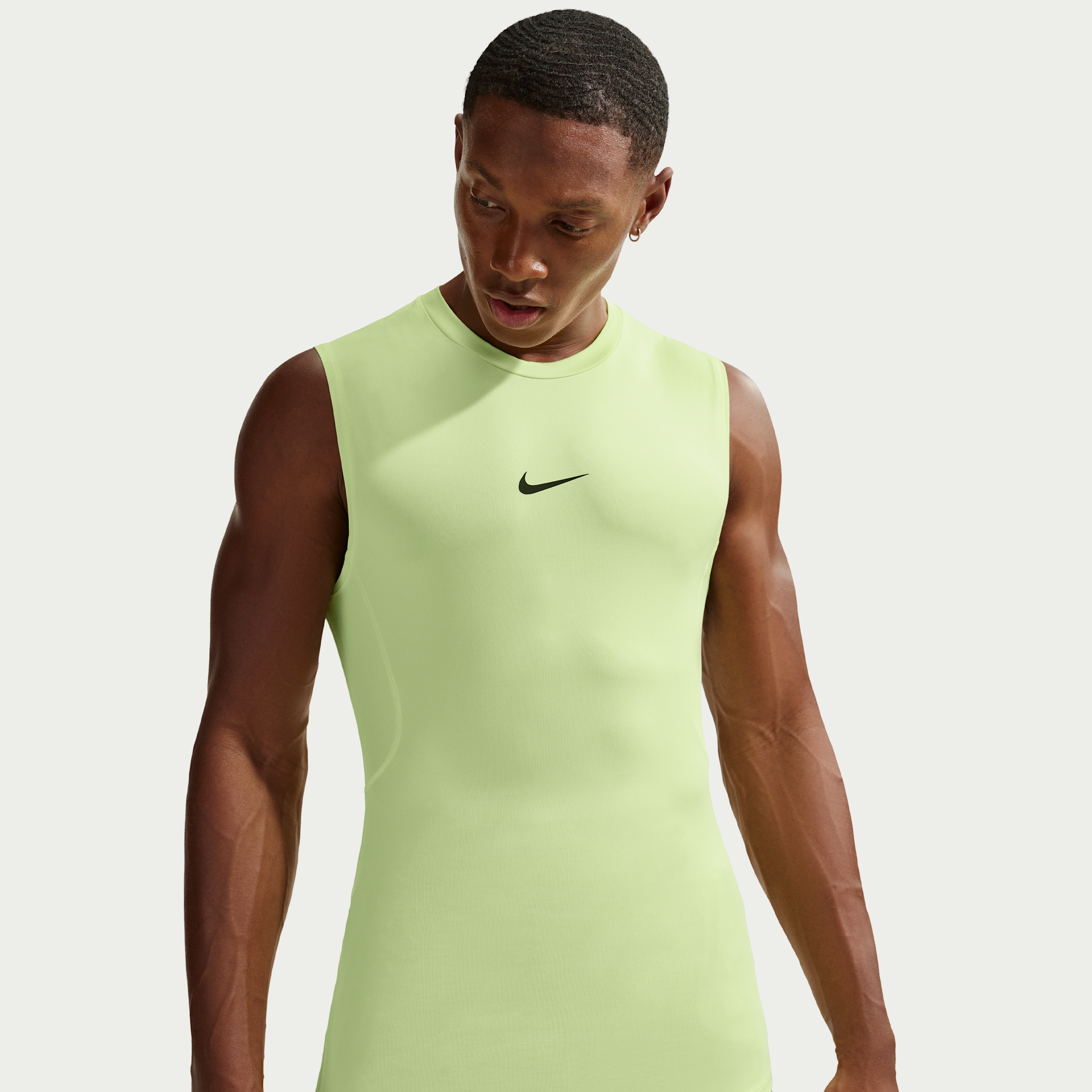 Men's Nike Pro Dri-FIT Tight Sleeveless Fitness Top in Green | FB7914-360