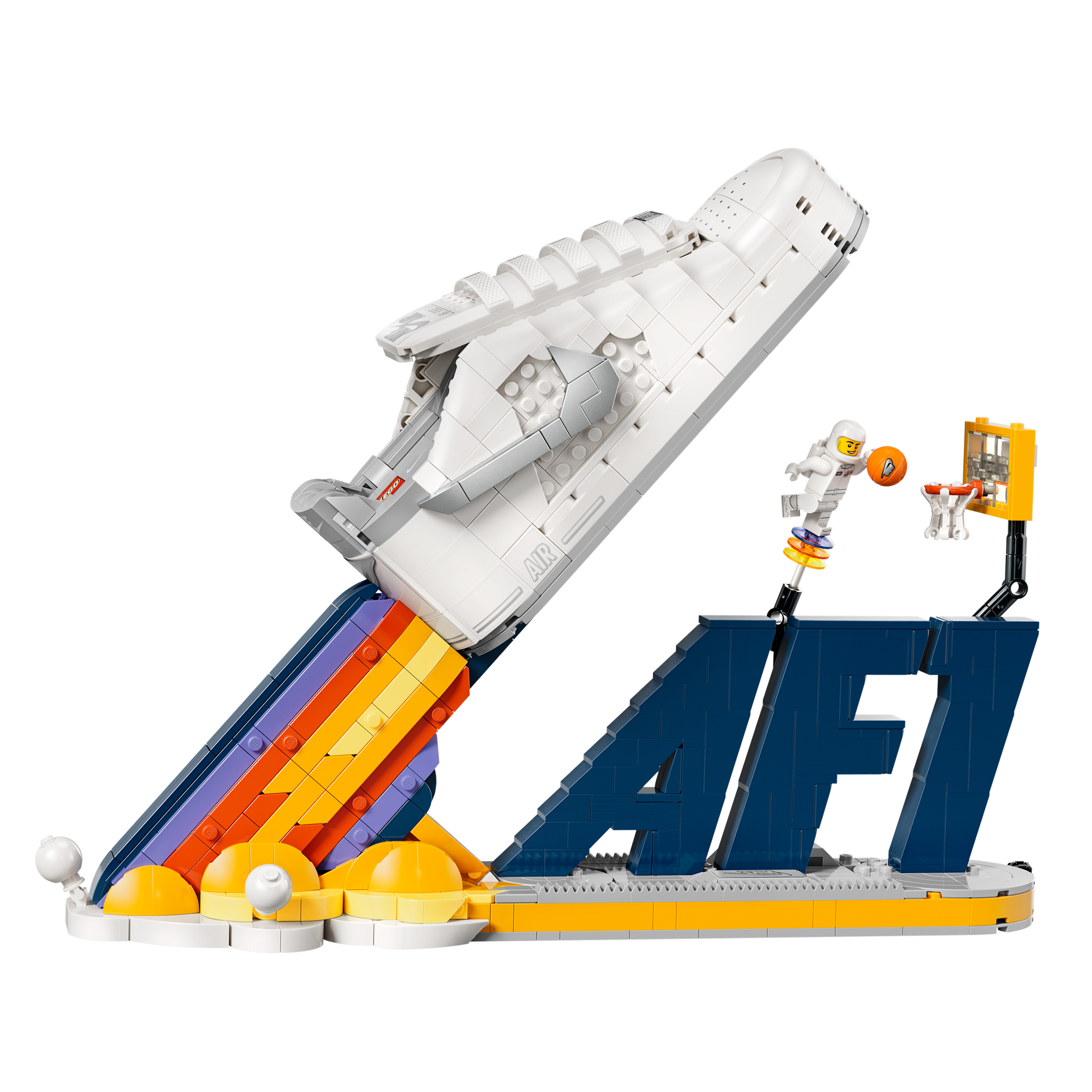 Nike Unisex Air Force 1 x LEGO® Collection Sneaker-Building Kit with Exclusive Minifigure in White | MRMW43-026