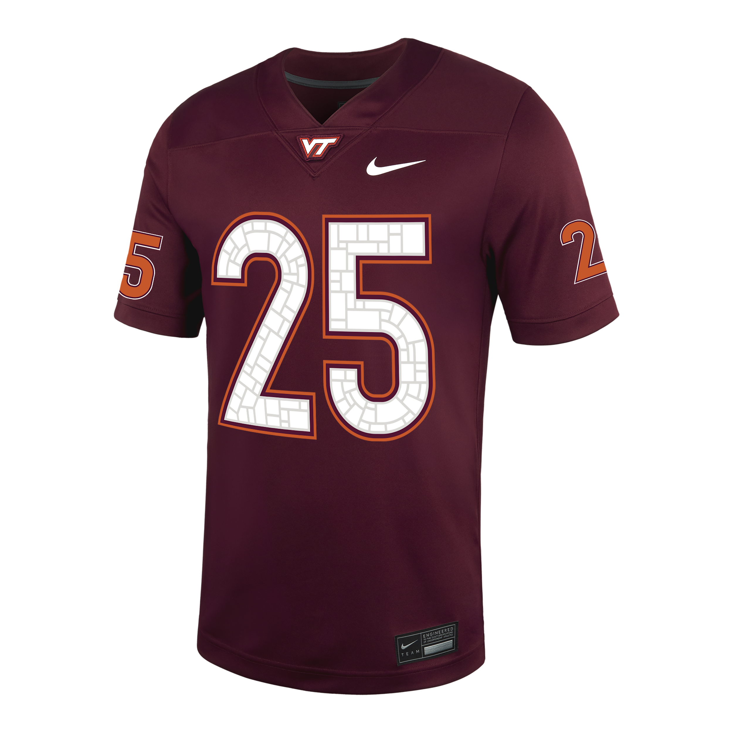 Virginia Tech Nike Men's College Football Replica Jersey in Red | P31811V372-DKM