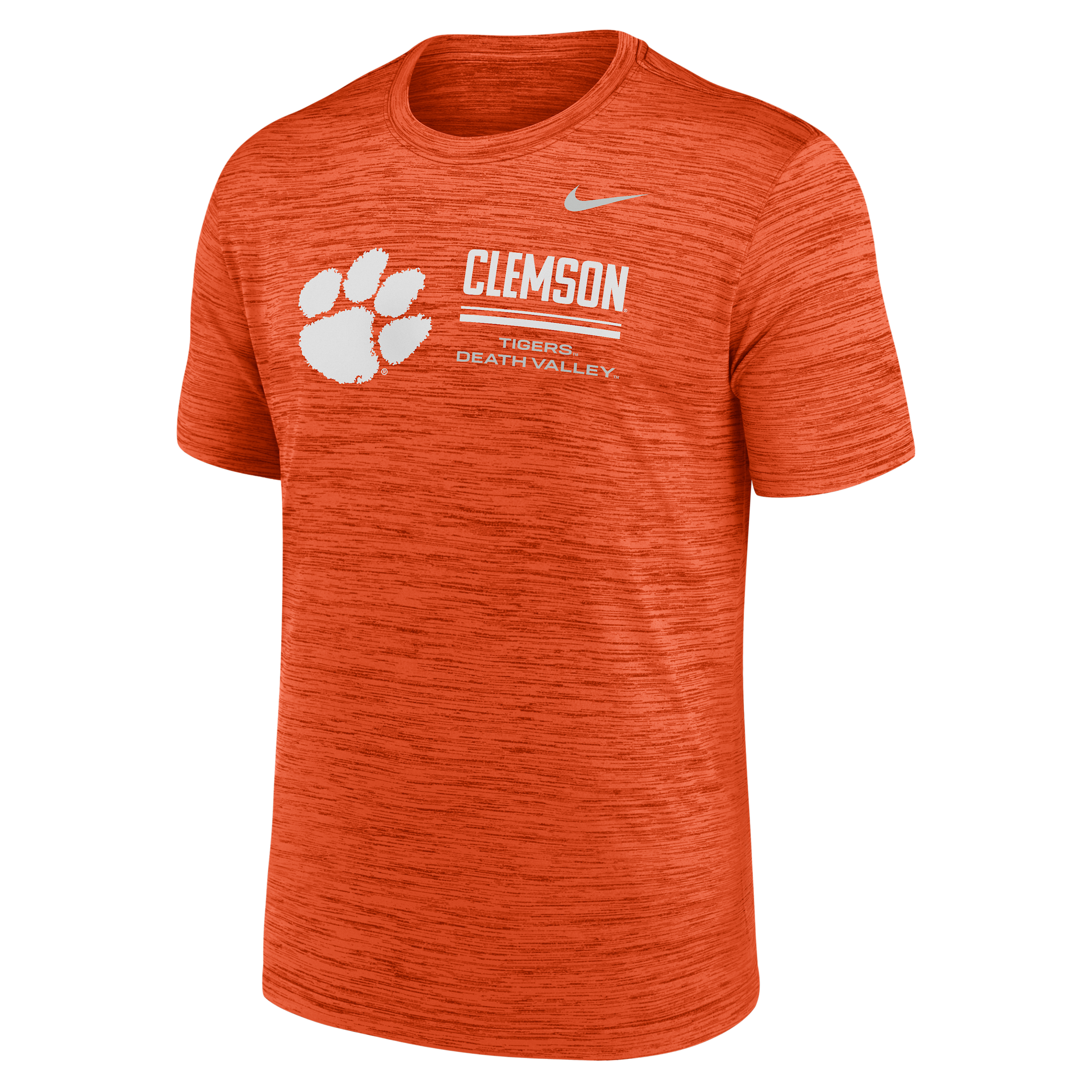 Clemson Sideline Velocity Nike Men's Dri-FIT College T-Shirt in Orange | 02ER89MCLN-PCW