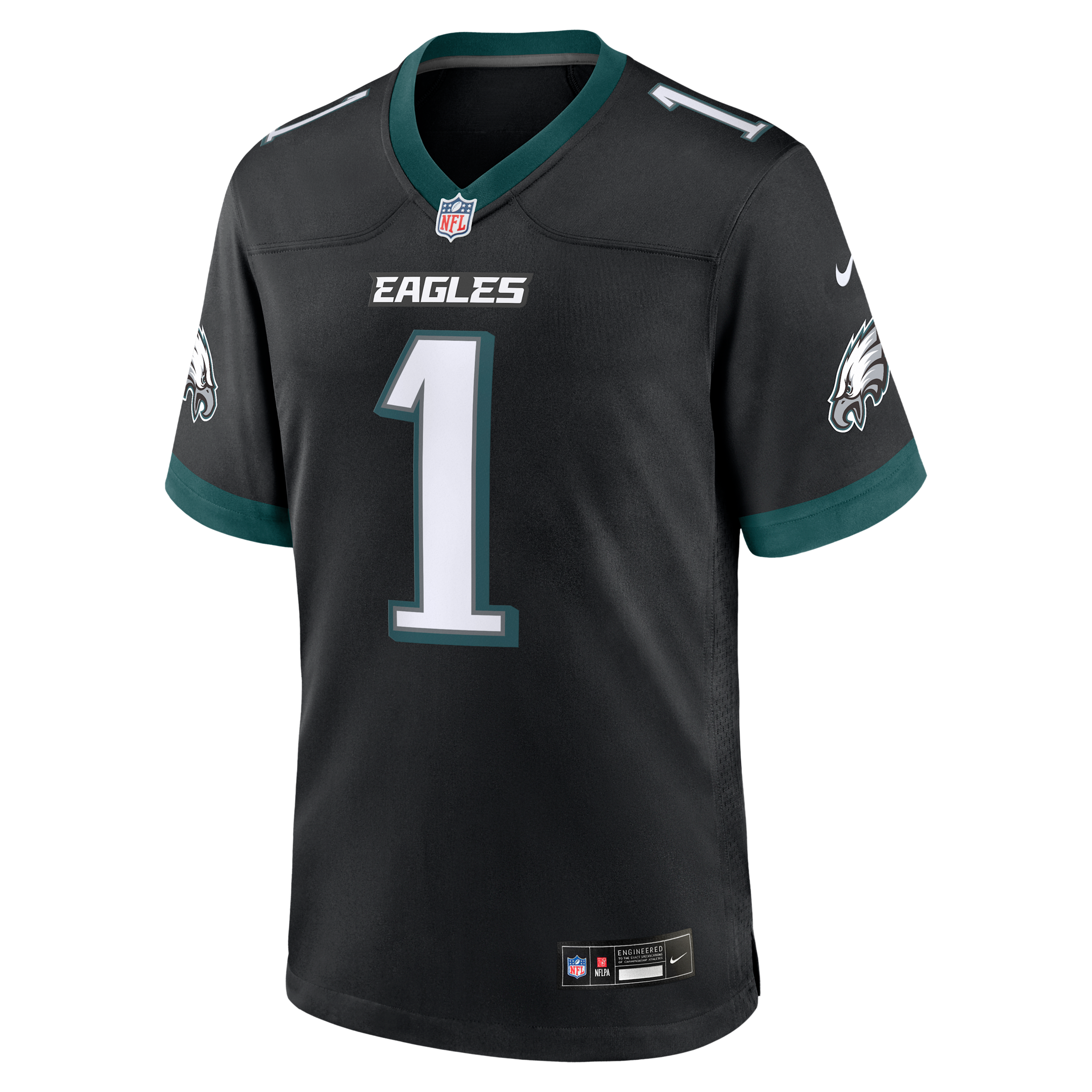 Jalen Hurts Philadelphia Eagles Nike Men's NFL Game Jersey in Black | 67NM0G5T86F-CY0