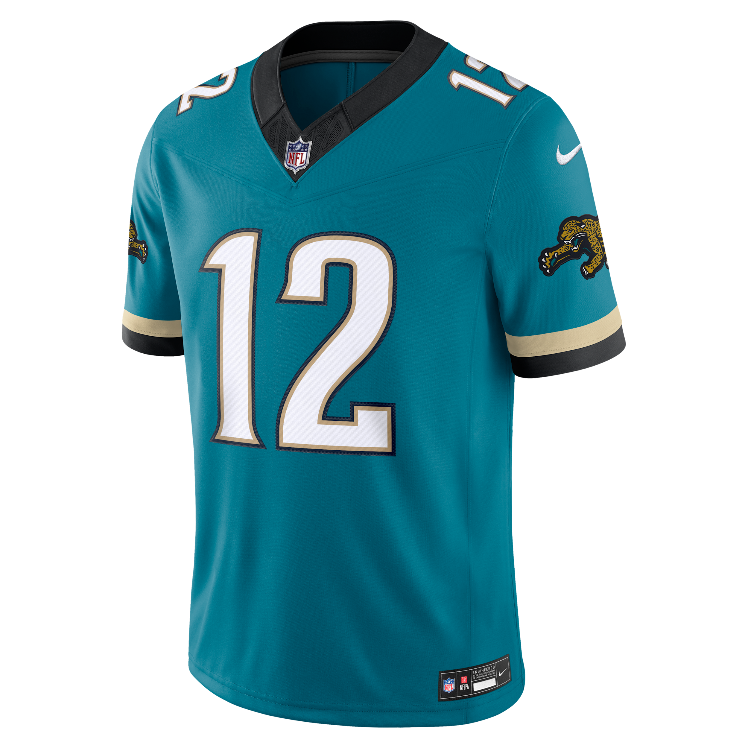 Men's Nike Travis Hunter Teal Jacksonville Jaguars Alternate Prowler Throwback Vapor F.U.S.E. Stitched Limited Jersey