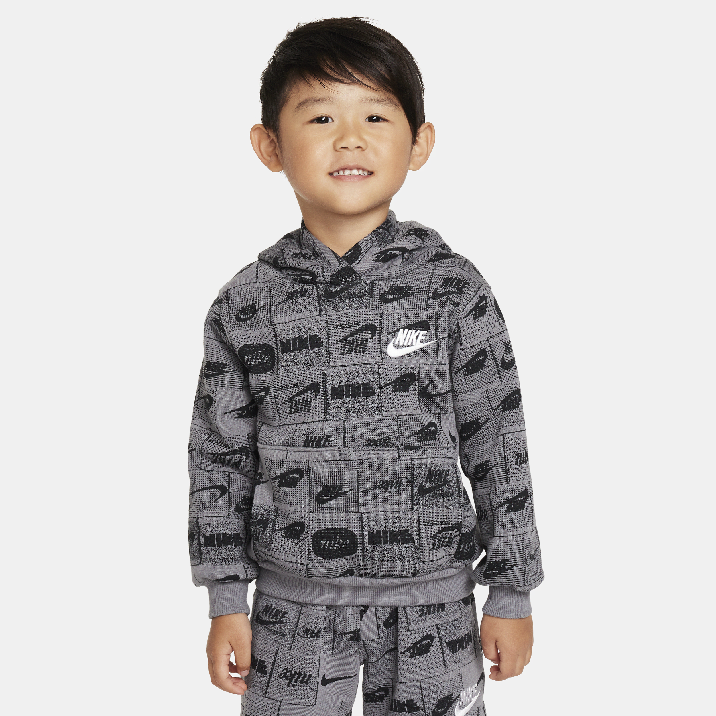 Nike Babies' Sportswear Club Toddler Hoodie In Grey