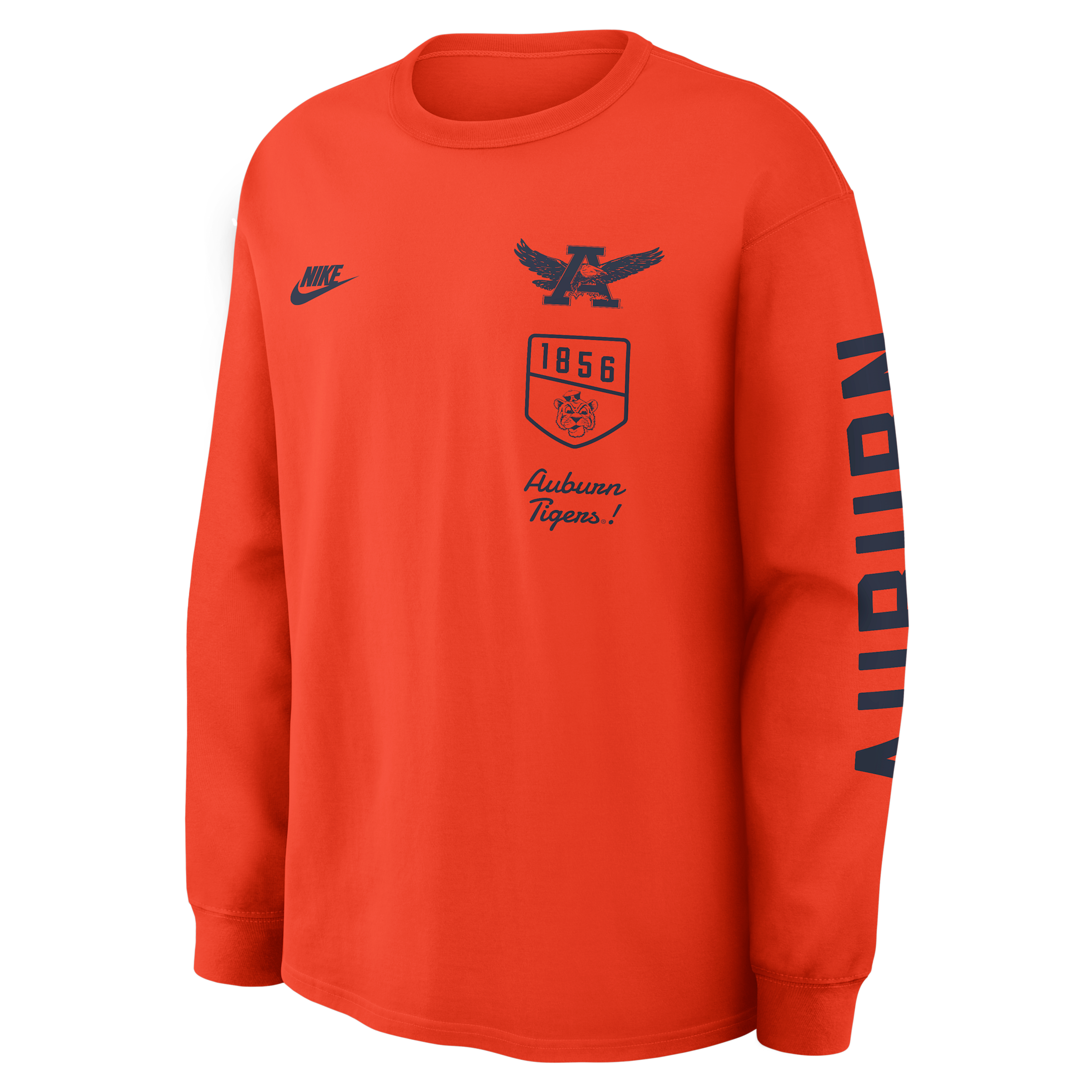 Auburn Legacy Nike Men's College Long-Sleeve T-Shirt in Orange | 04T989LAUV-4MX