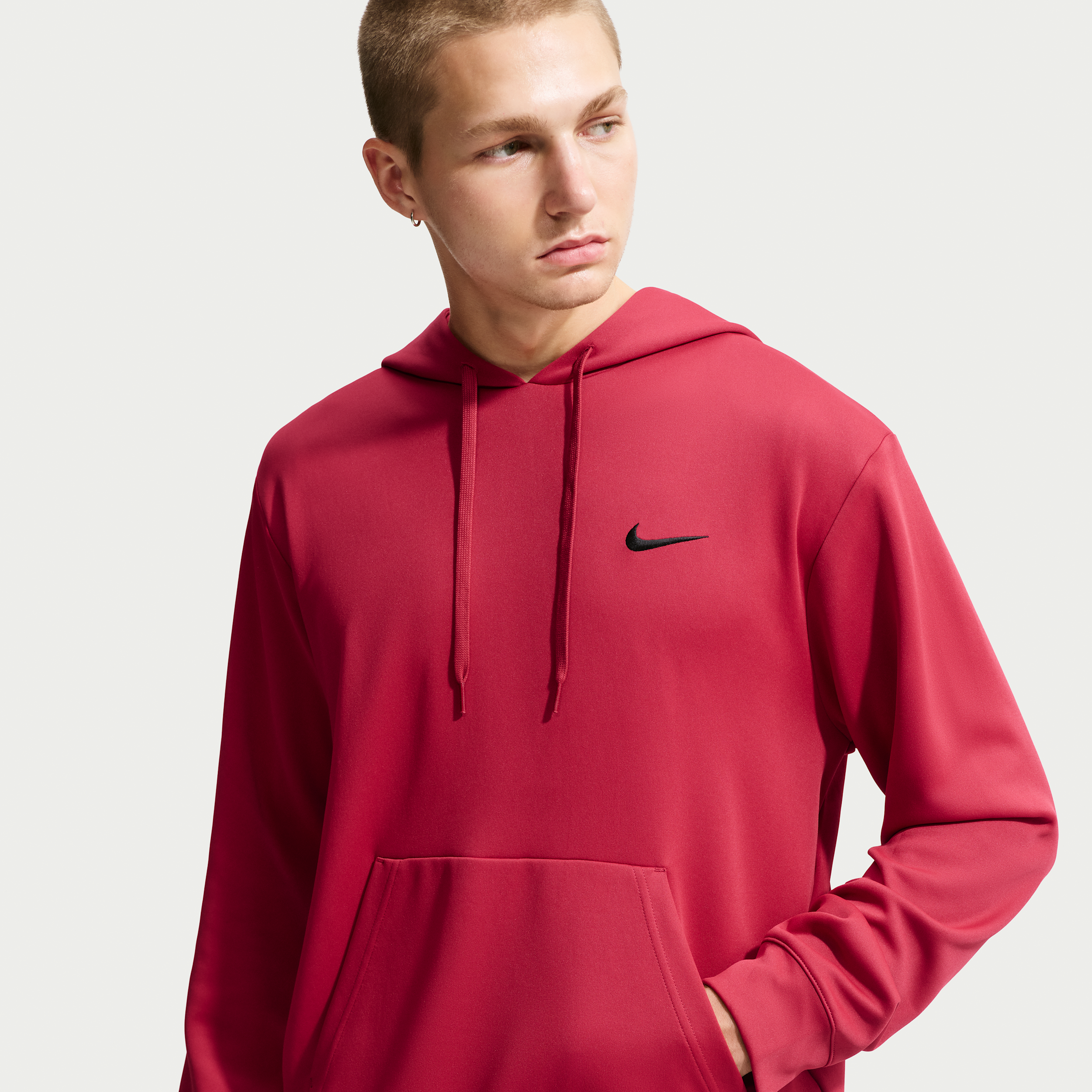 Nike Men's Flex Dri-FIT UV Protection Pullover Hoodie in Red | IF2985-608