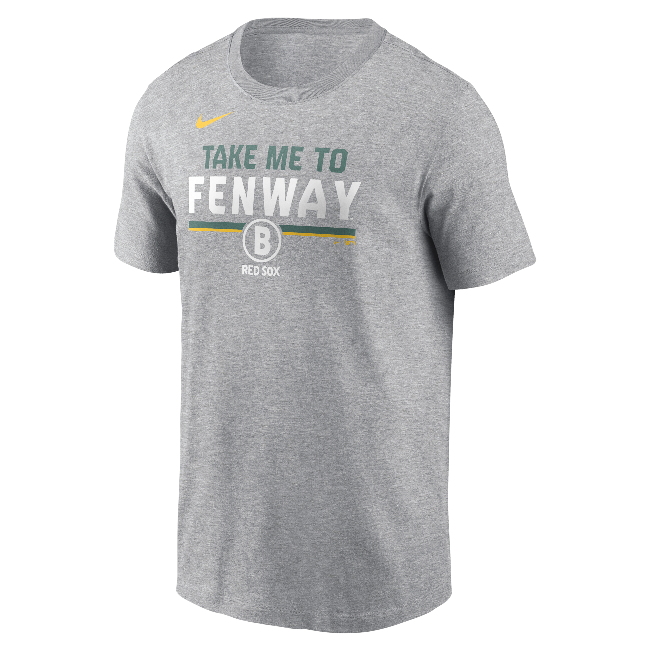 Boston Red Sox Stacked City Connect Nike Men's MLB T-Shirt in Grey | N19906GBQ-YNQ