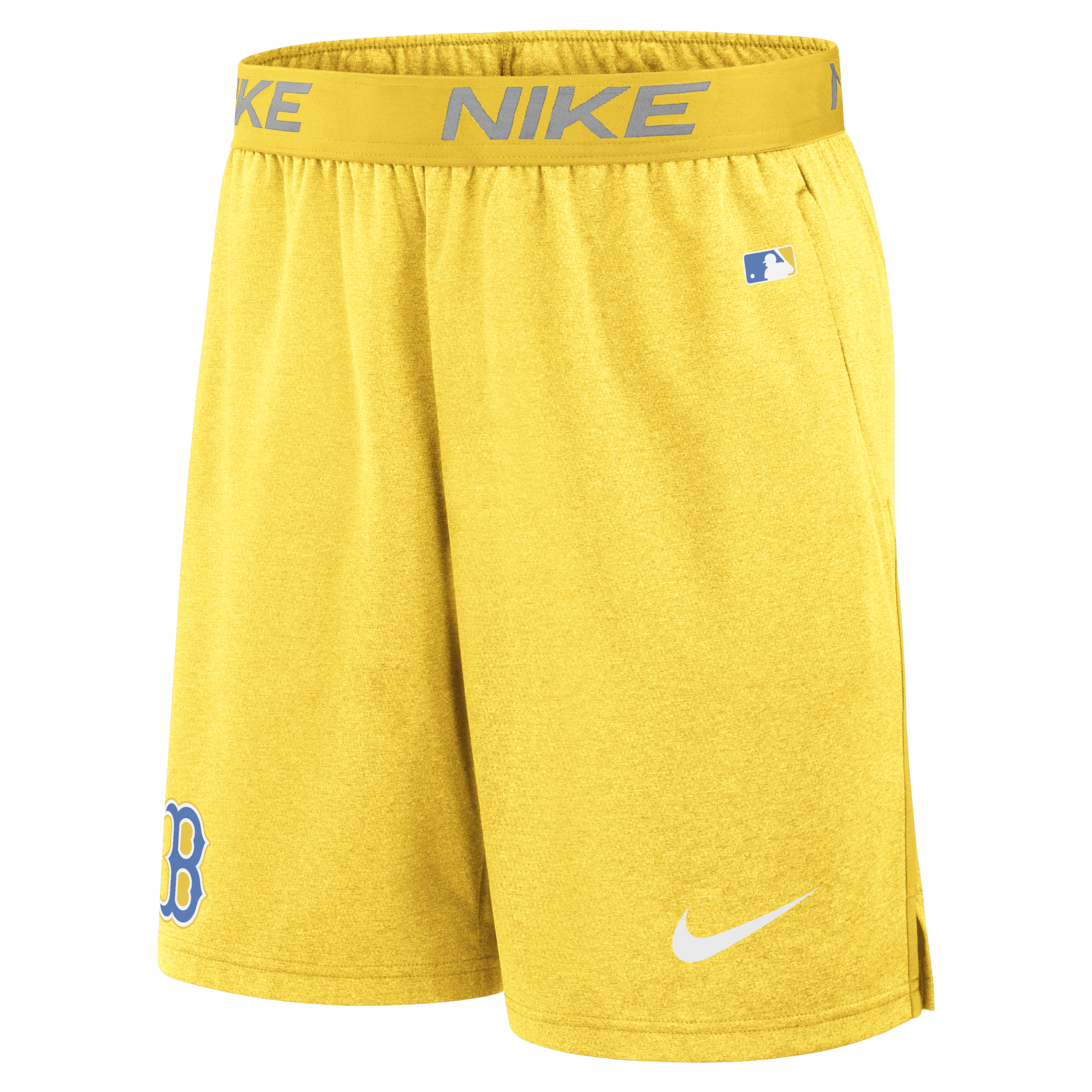 Shop Nike Boston Red Sox City Connect Practice  Men's Dri-fit Mlb Shorts In Yellow