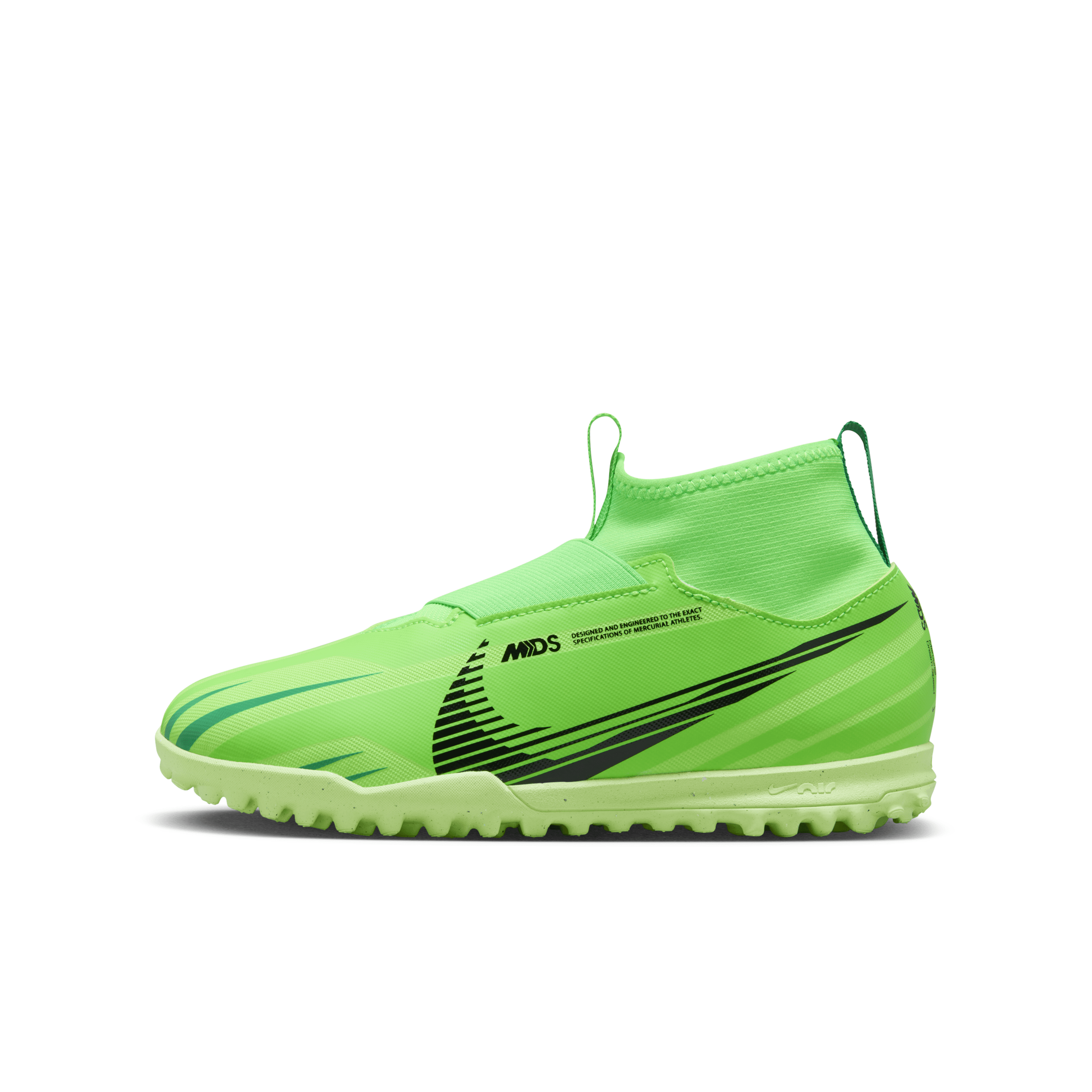 Shop Nike Jr. Superfly 9 Academy Mercurial Dream Speed Little/big Kids' Tf High-top Soccer Shoes In Green